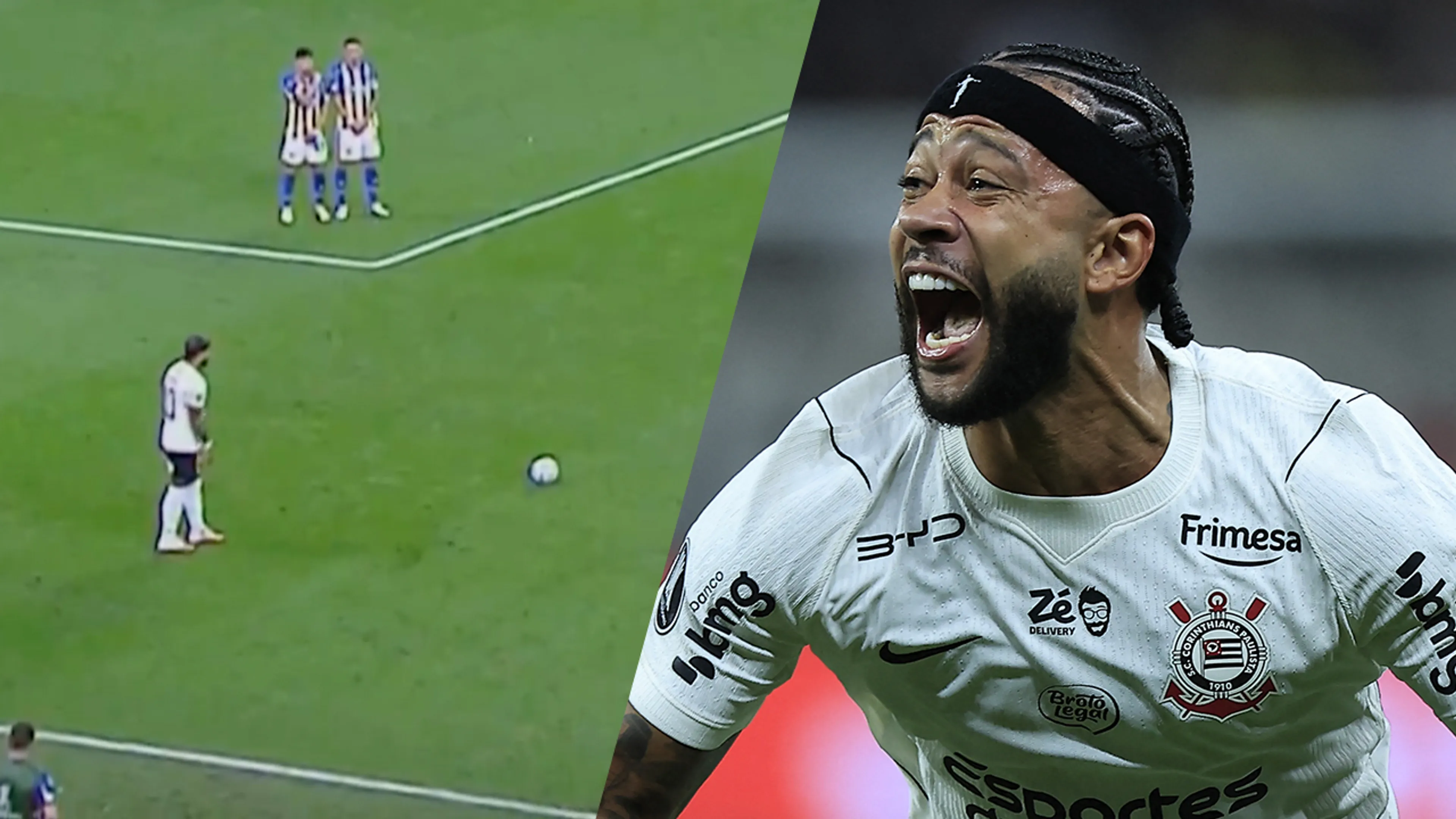 Videogoal: Memphis na tekenen nieuw contract goud waard bij rentree voor Corinthians