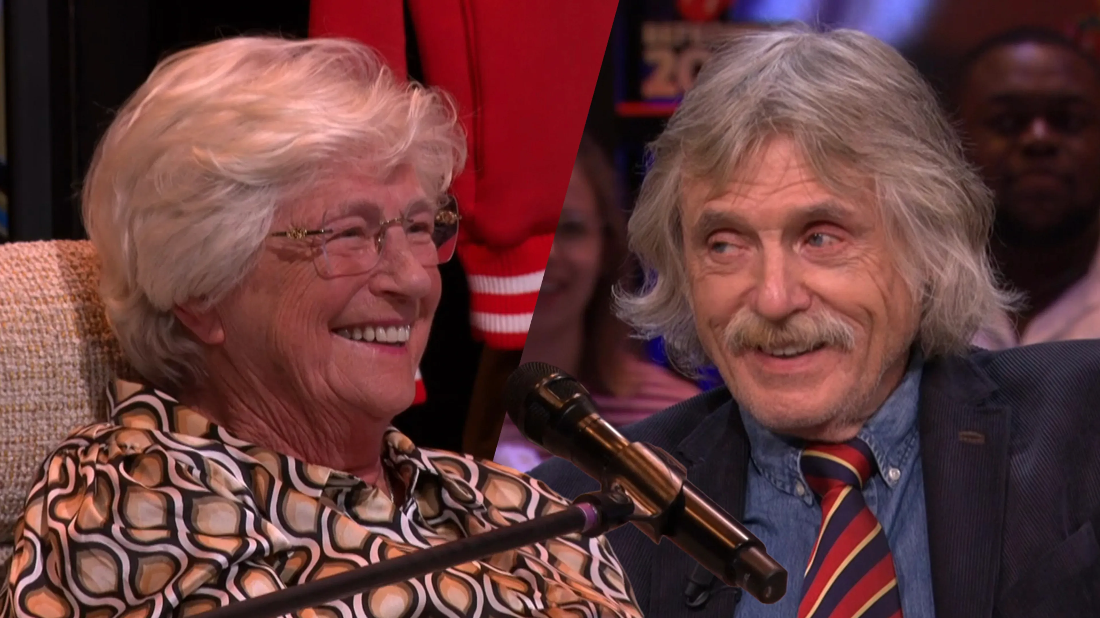 Héérlijk gesprek tussen Johan Derksen en 85-jarige fan: 'Eén ding wil ik hem nog graag vragen…'