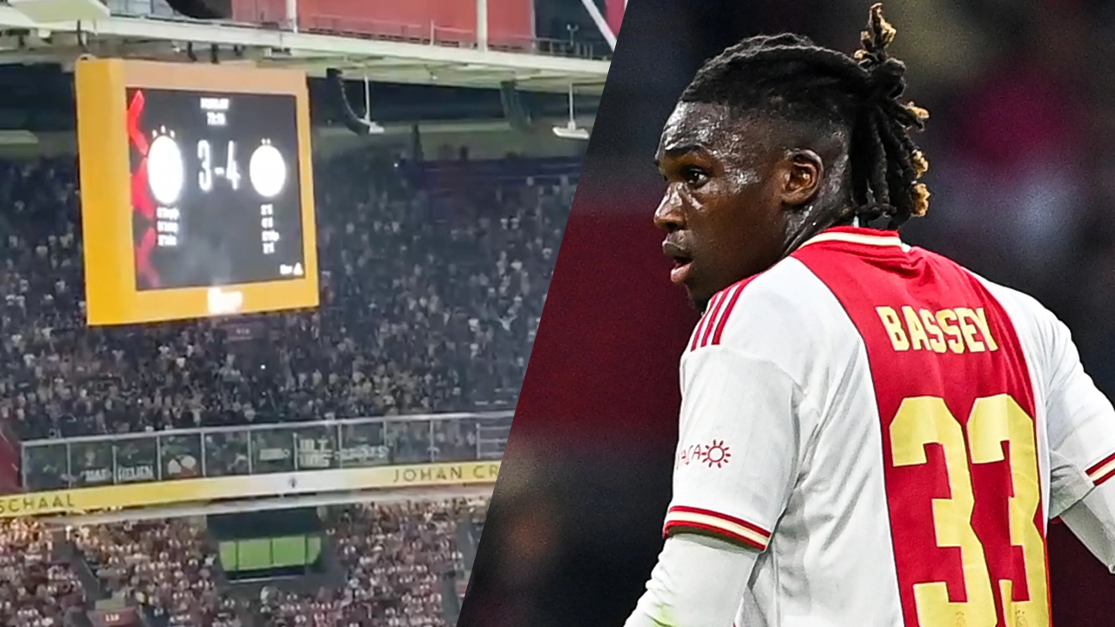 PSV-supporters gieren om rode kaart Bassey: 'Dag vriendjes en vriendinnetjes'