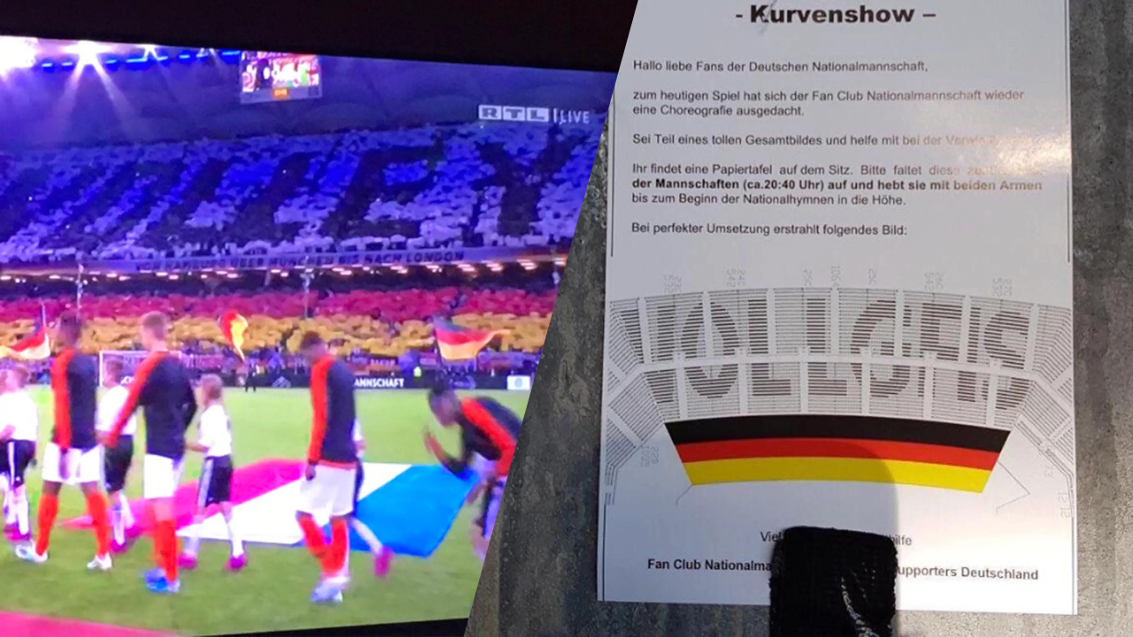 Pijnlijke tekst op Duitse tribune aangepast: Vollgas wordt volley