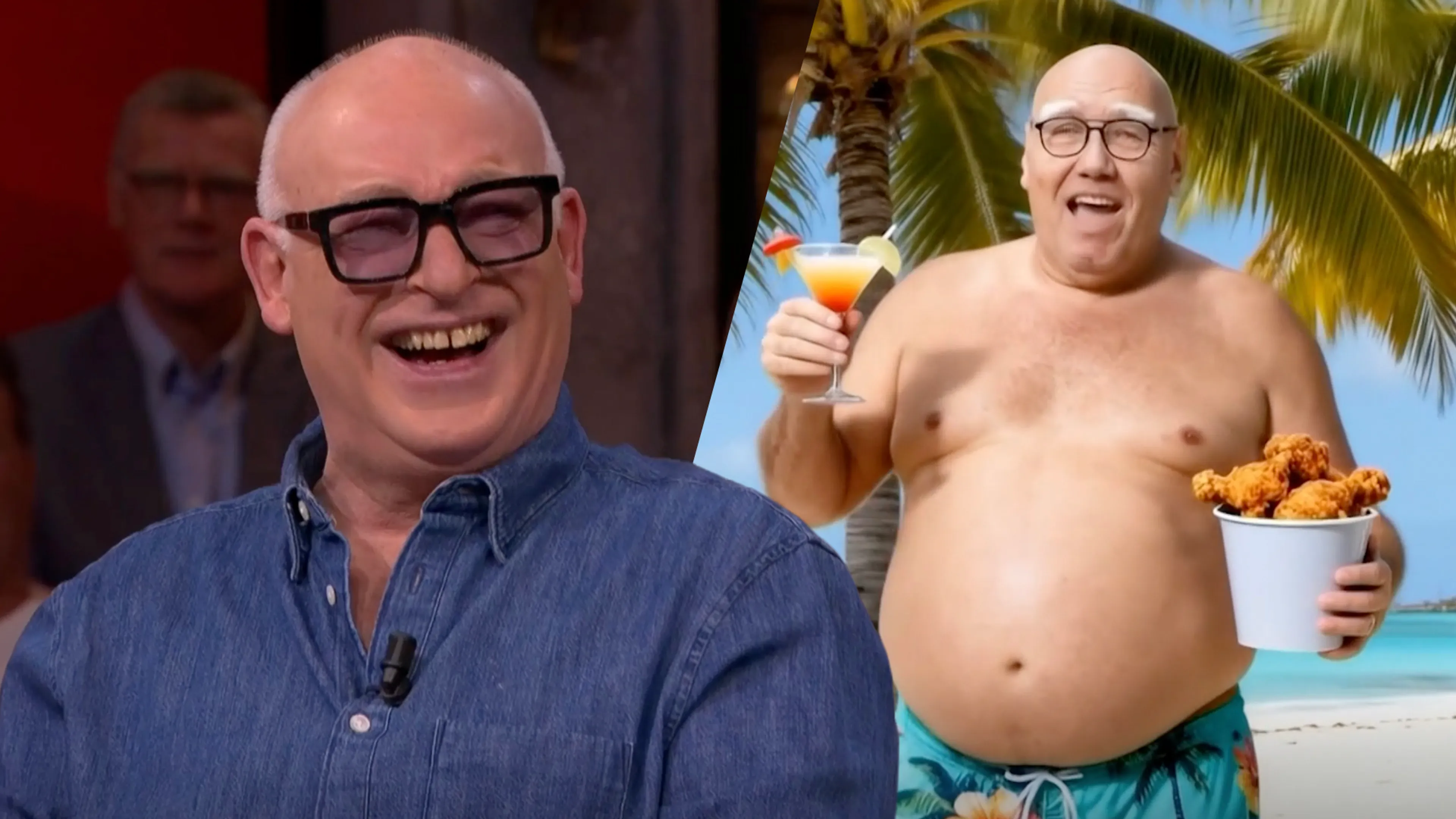 René van der Gijp geniet van heerlijke AI-beelden van Kees Jansma op Curaçao