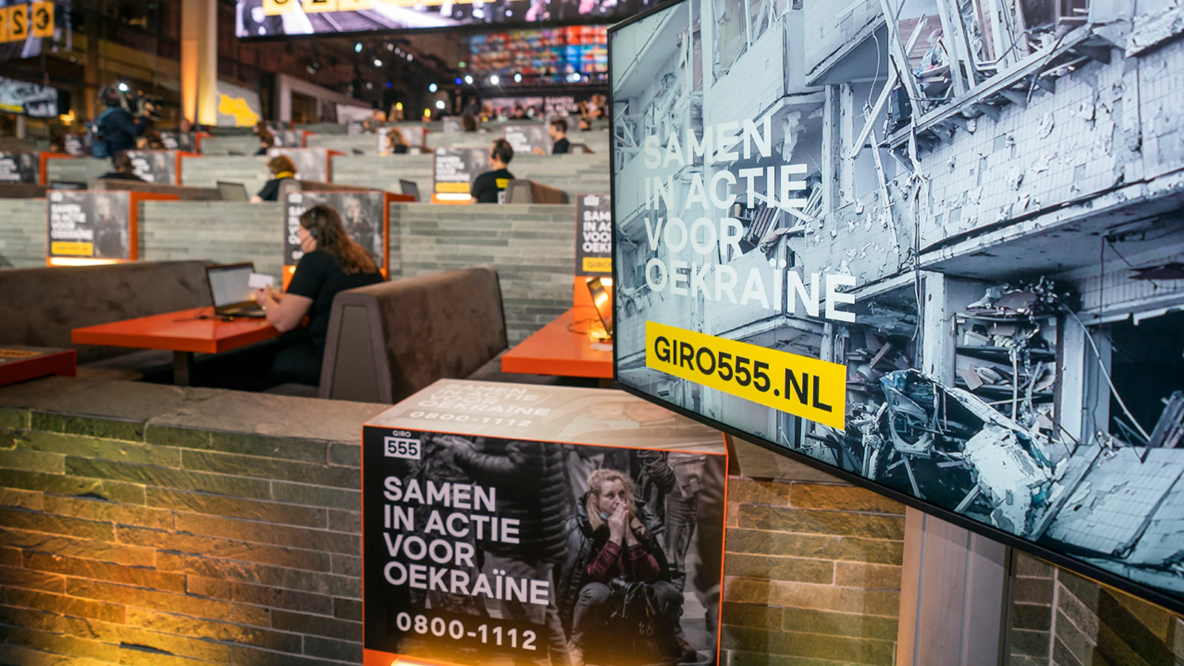 Na actiedag Giro555 voor Oekraïne 106 miljoen euro opgehaald