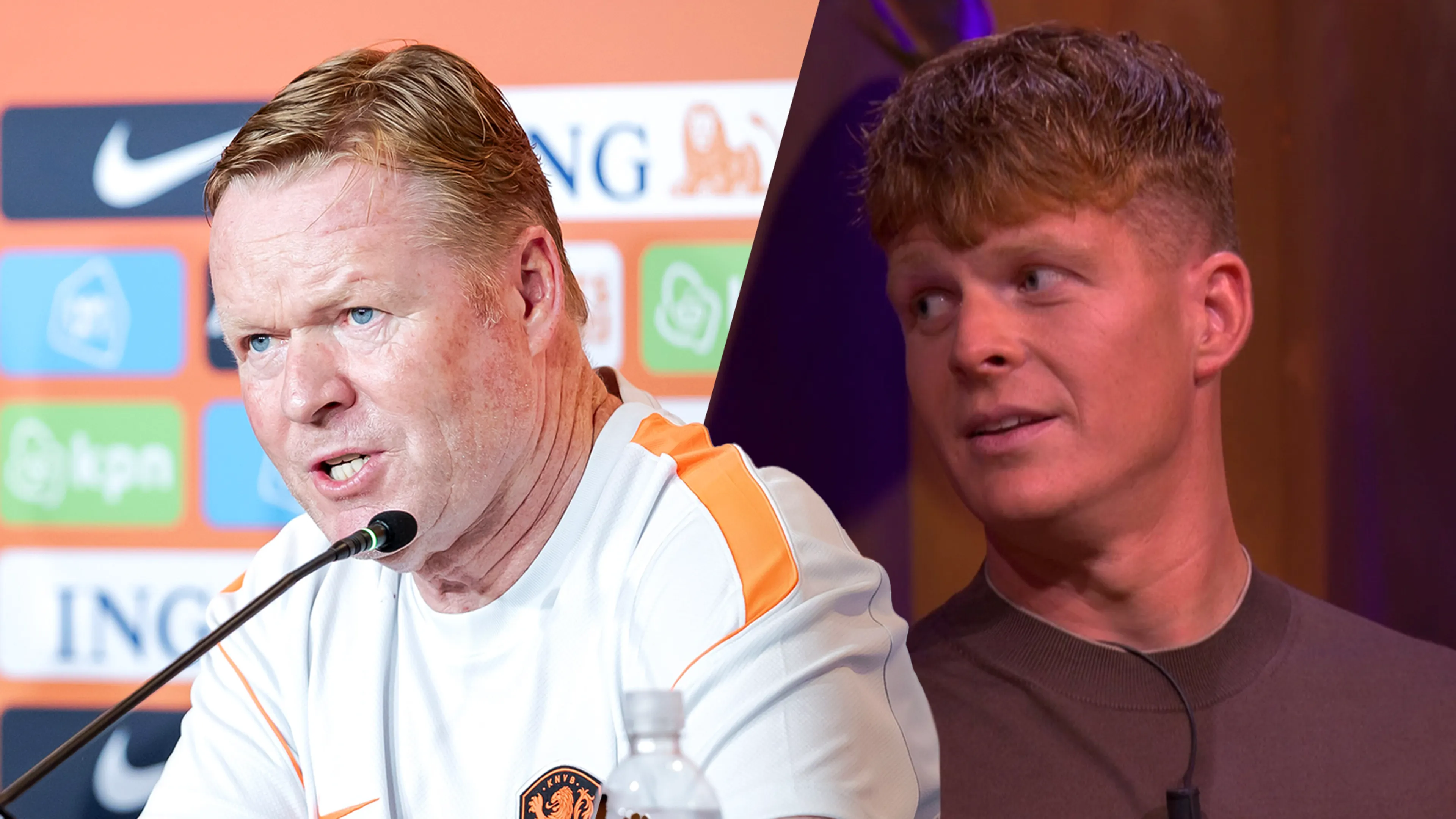 Ronald Koeman Jr.: 'Persconferenties van mijn vader mogen iets meer zoals die van Louis van Gaal zijn'