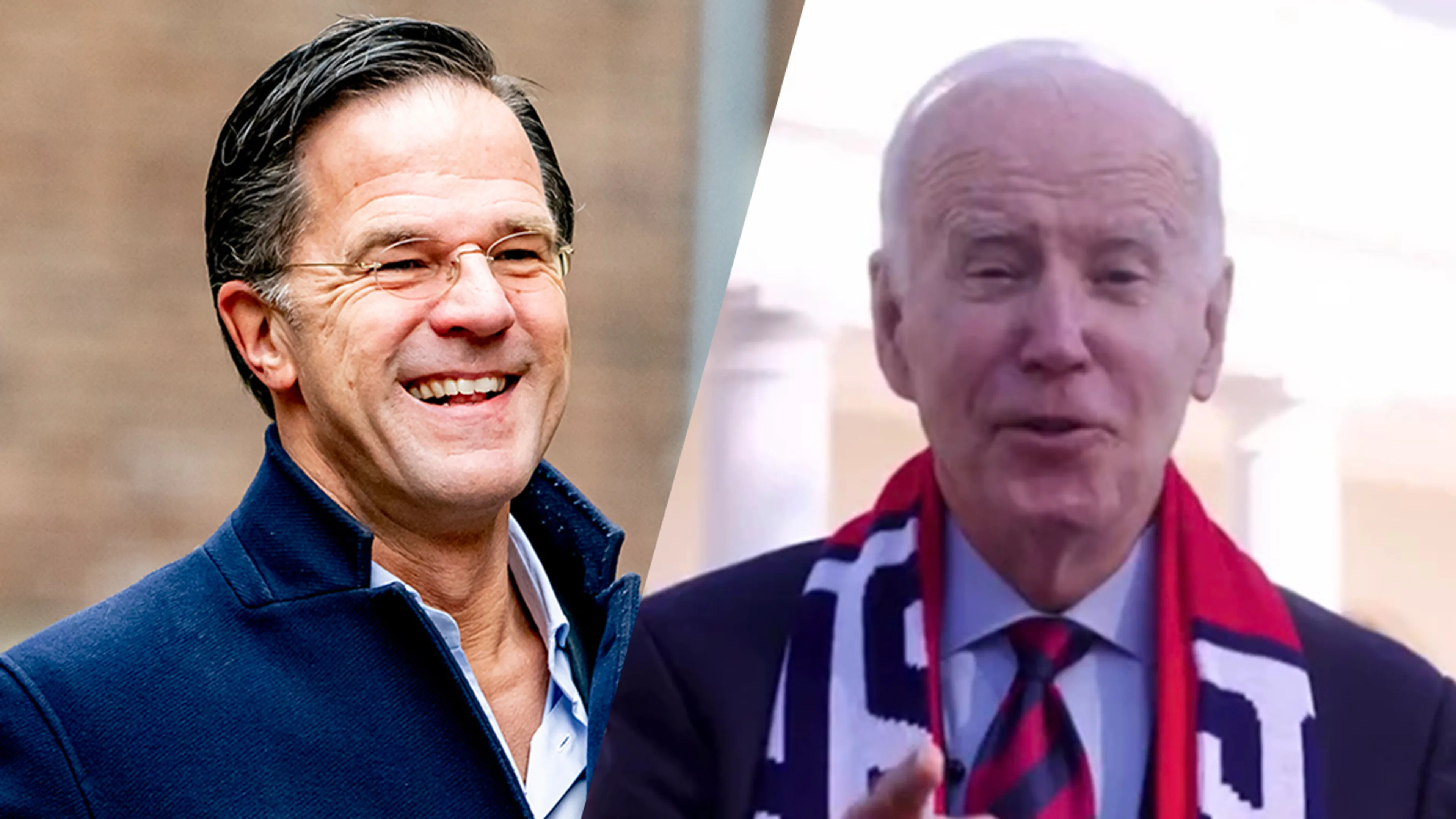Rutte reageert met gevatte tweet op video Biden na winst Oranje op Amerika: 'Sorry Joe...'