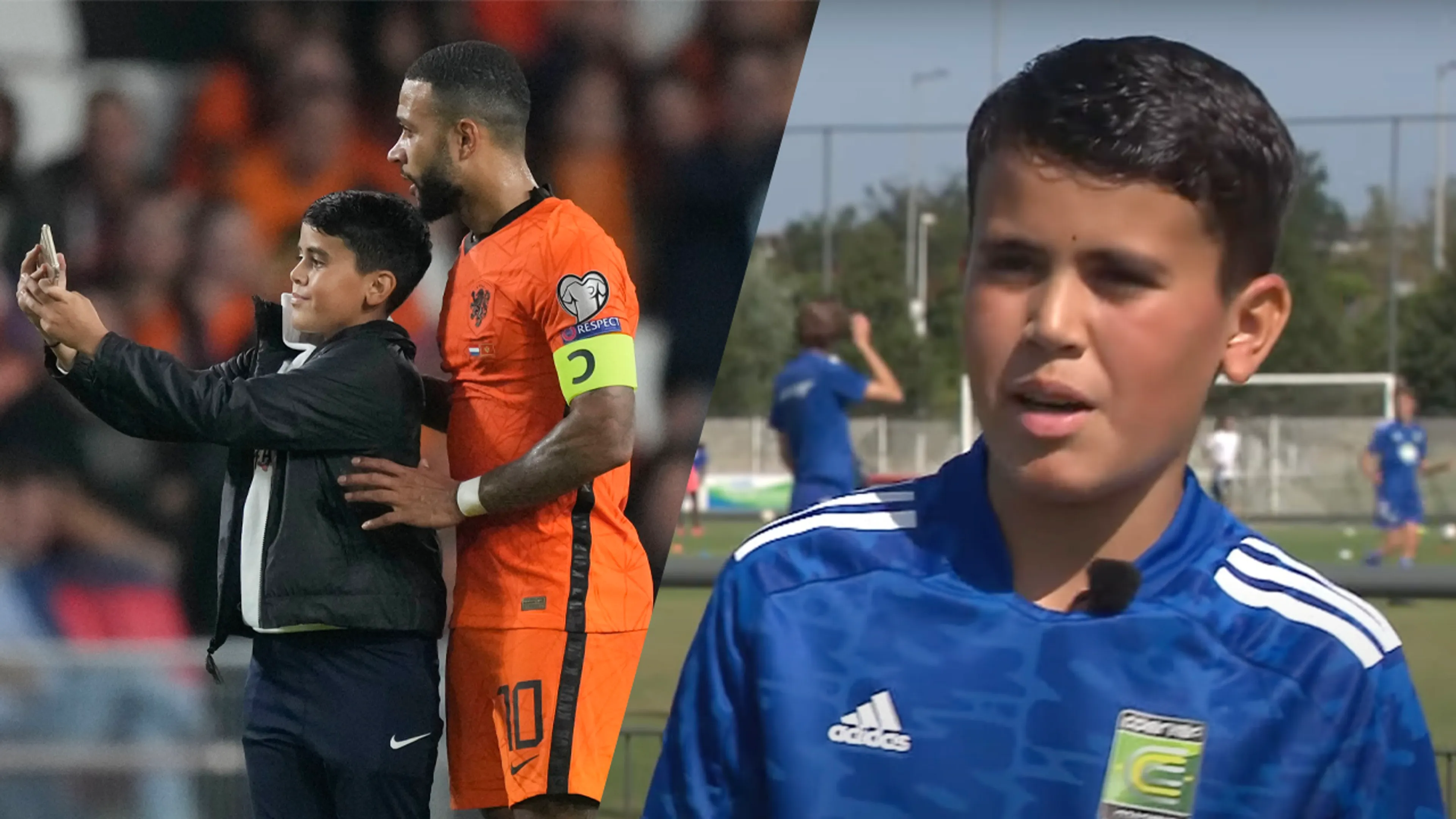 Stadionverbod en geldboete voor Amin (13) na selfie met Memphis