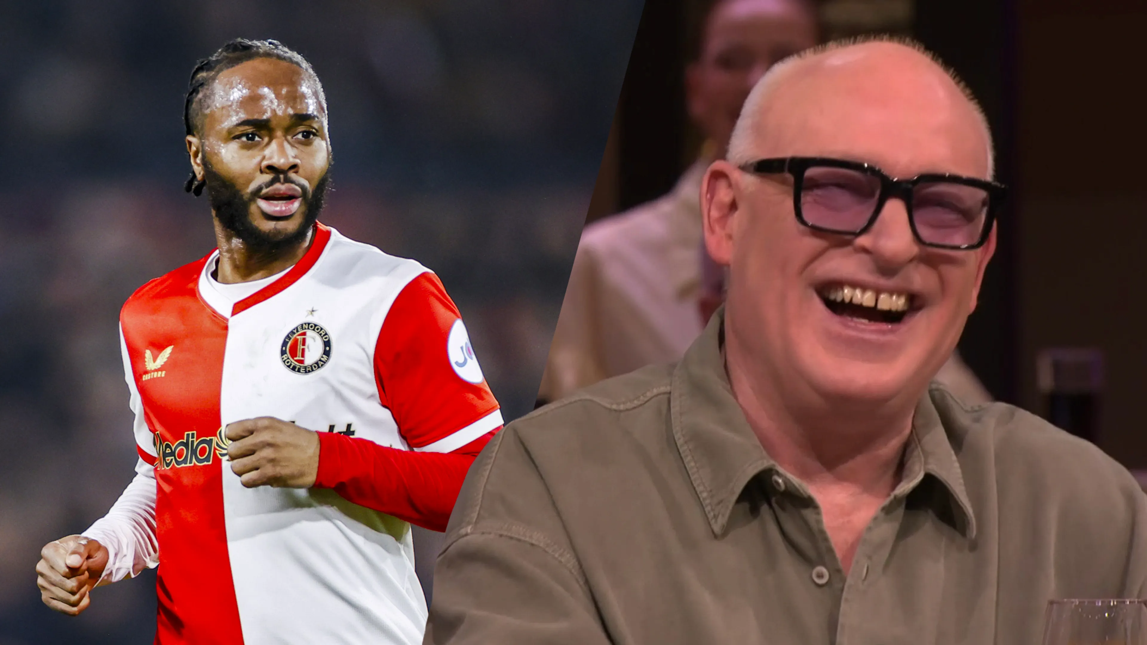 René van der Gijp moet lachen om mogelijk langer verblijf van Raheem Sterling bij Feyenoord