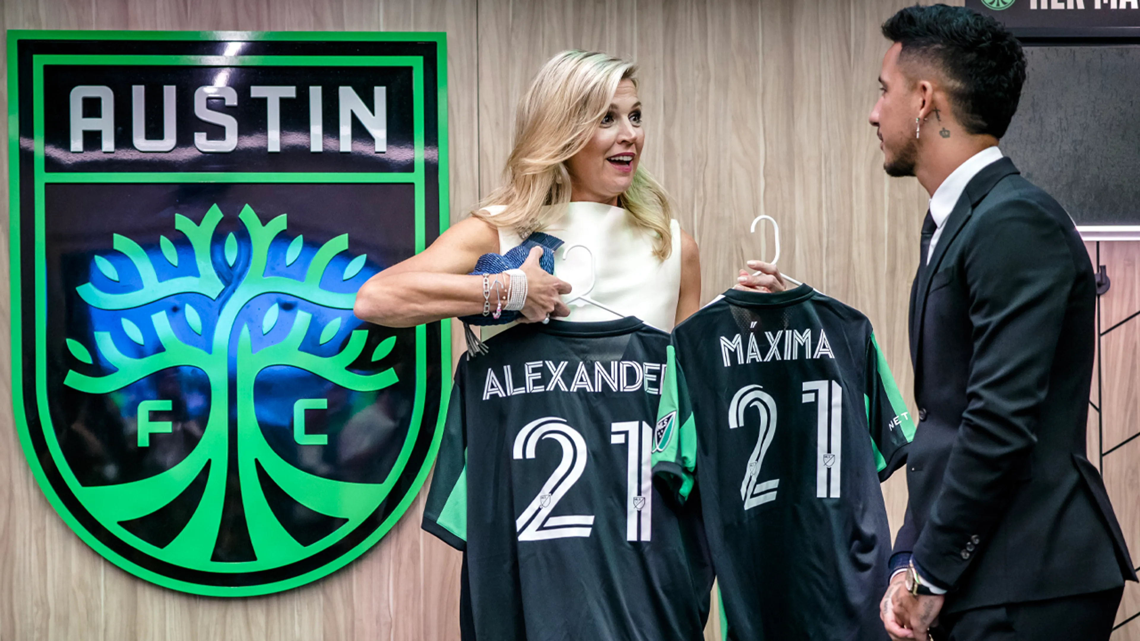 Koningin Máxima aanwezig bij presentatie samenwerking PSV en Austin FC