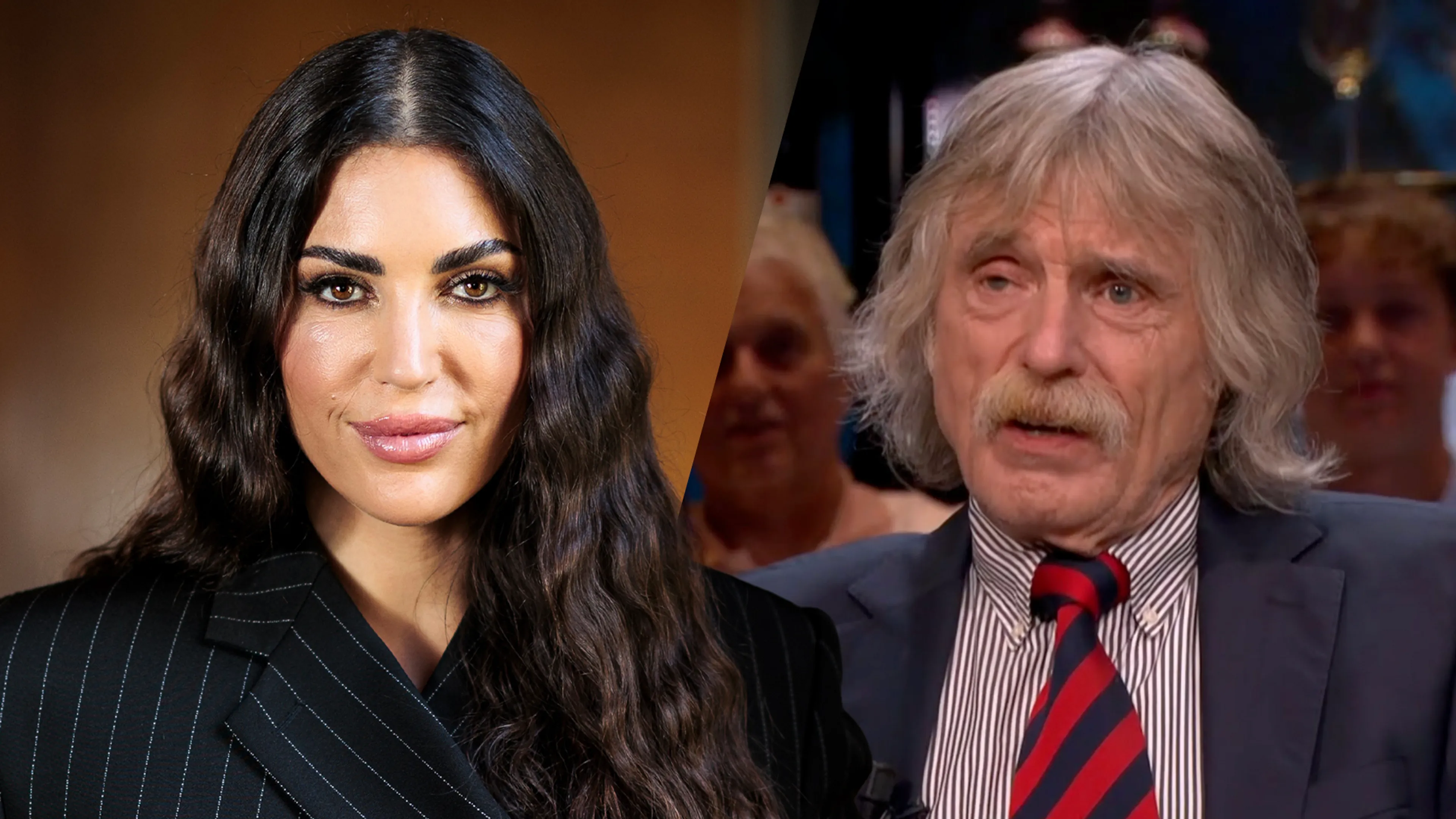 Johan Derksen over Yolanthe Cabau: 'Bezopen hoe dat meisje naast haar schoenen loopt!'