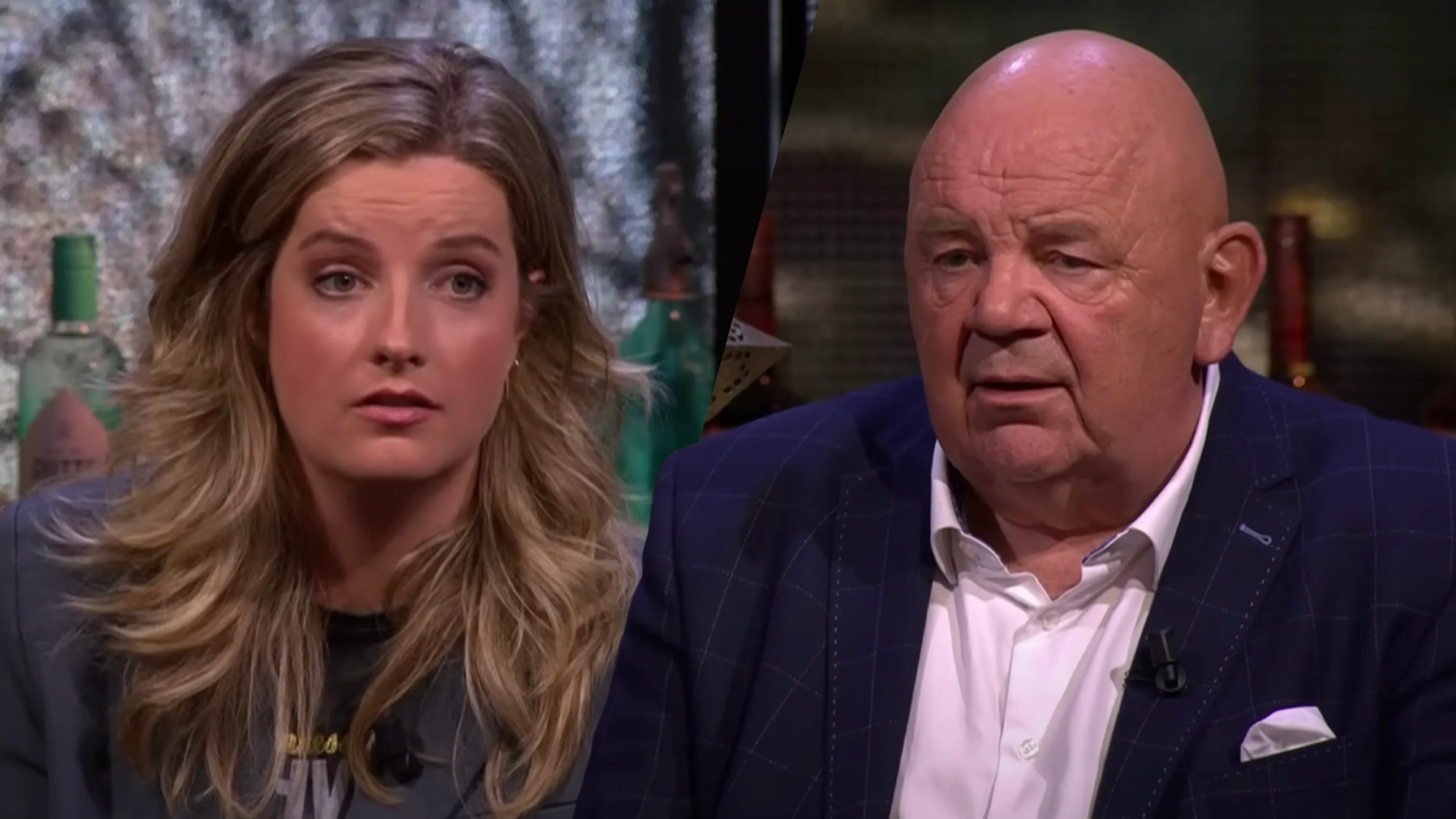 Pieter Cobelens en Merel Ek maandagavond aan de bar bij Vandaag Inside