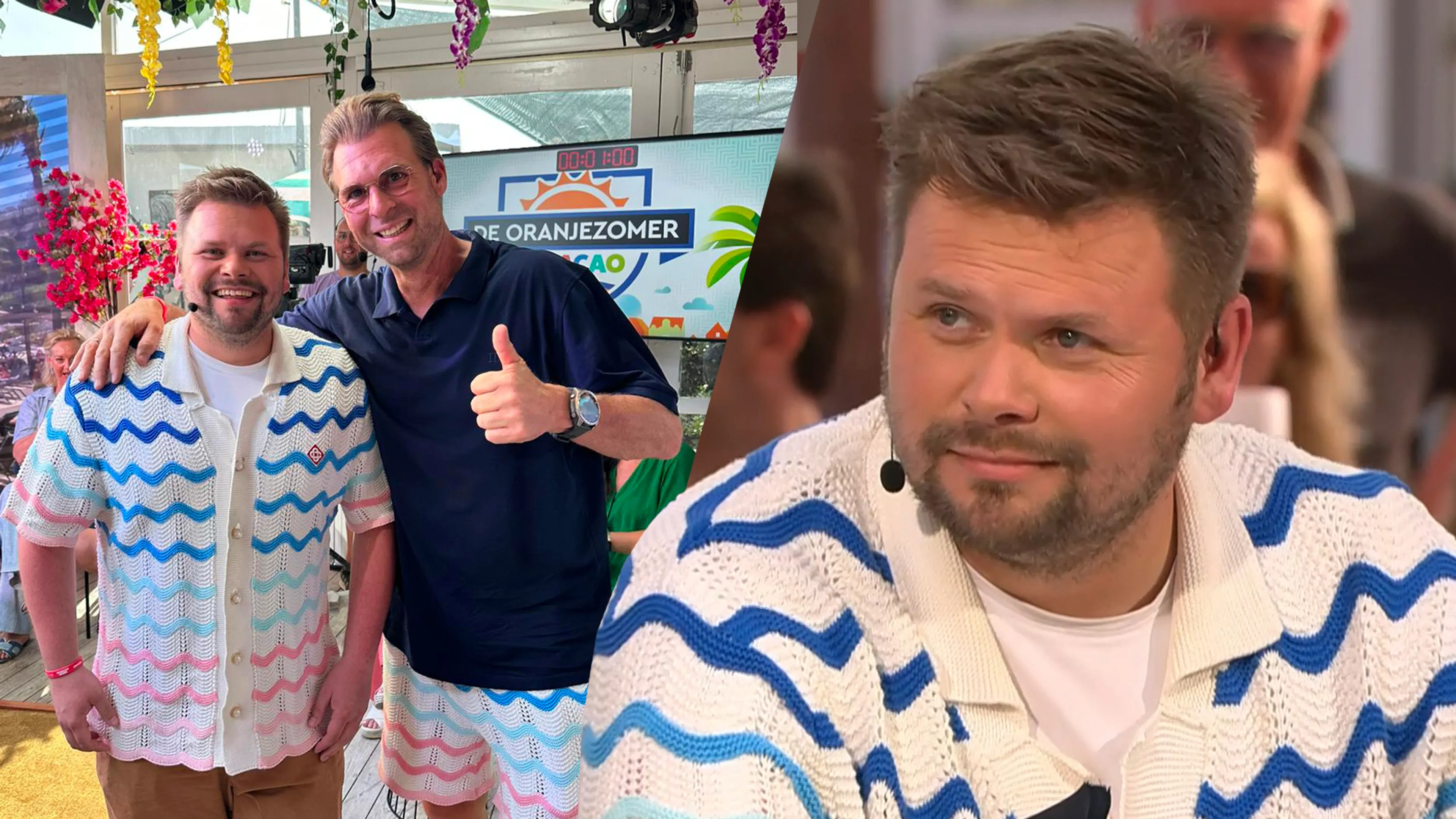 Thomas van Groningen trekt outfit Rutger Castricum aan: 'Een zonnesteek doet rare dingen met je'