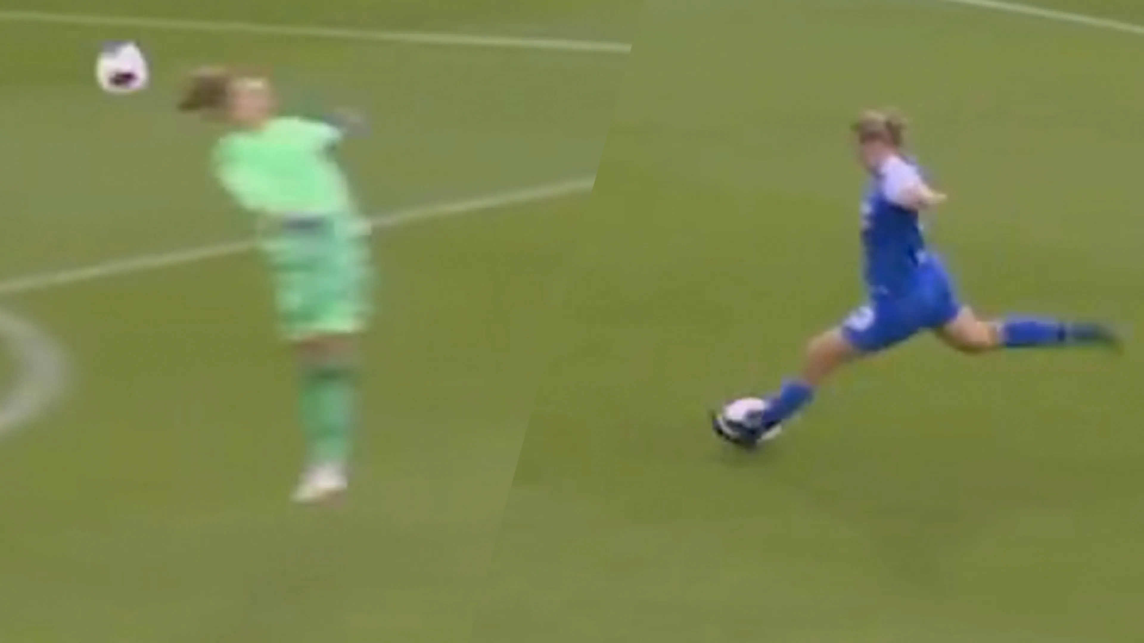 Videogoal: Doelpunt vanaf 80(!) meter bij Vrouwen Eredivisieduel tussen Ajax en AZ