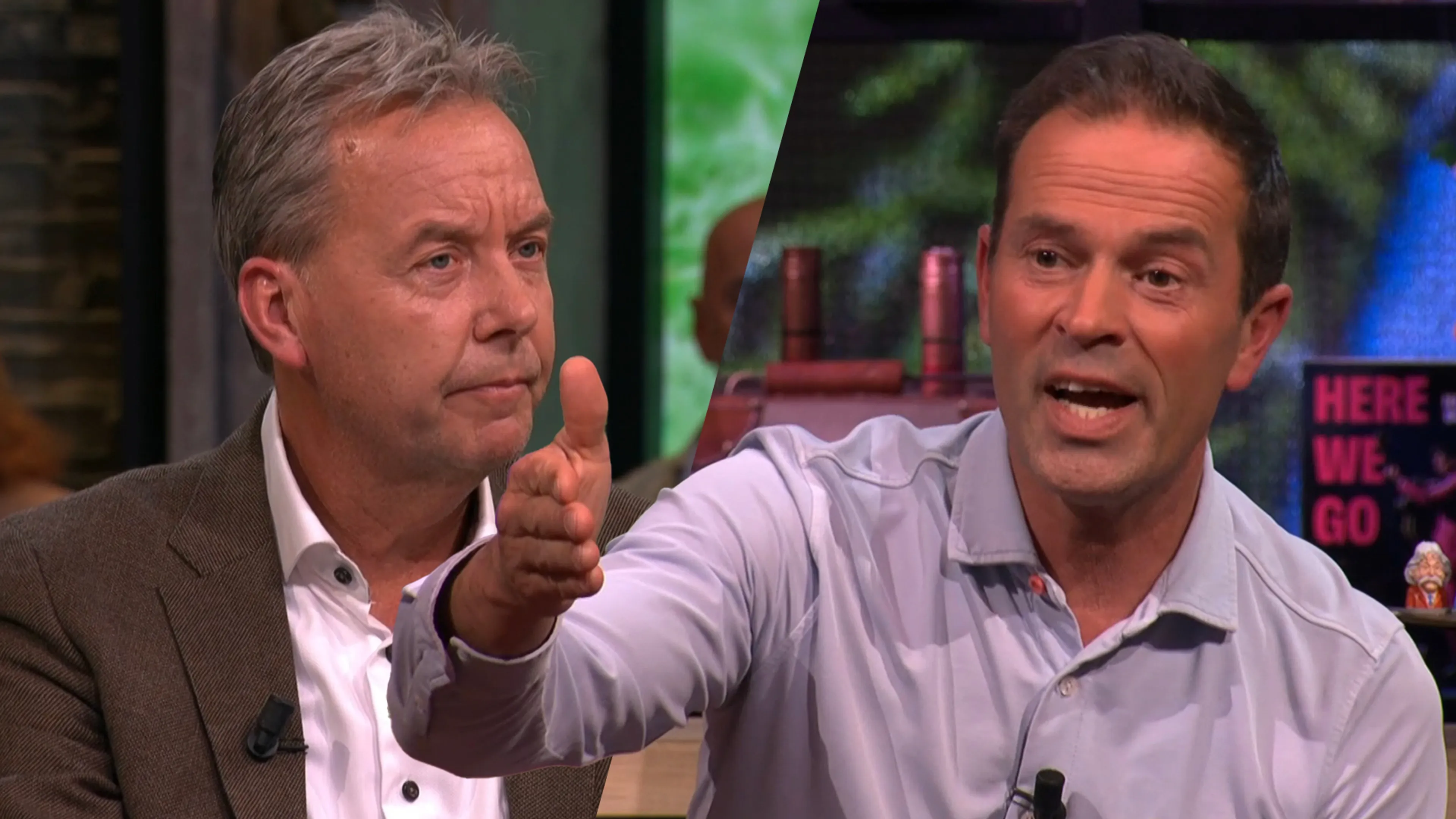 Valentijn Driessen in discussie met Bas Nijhuis: 'Je lult man!'