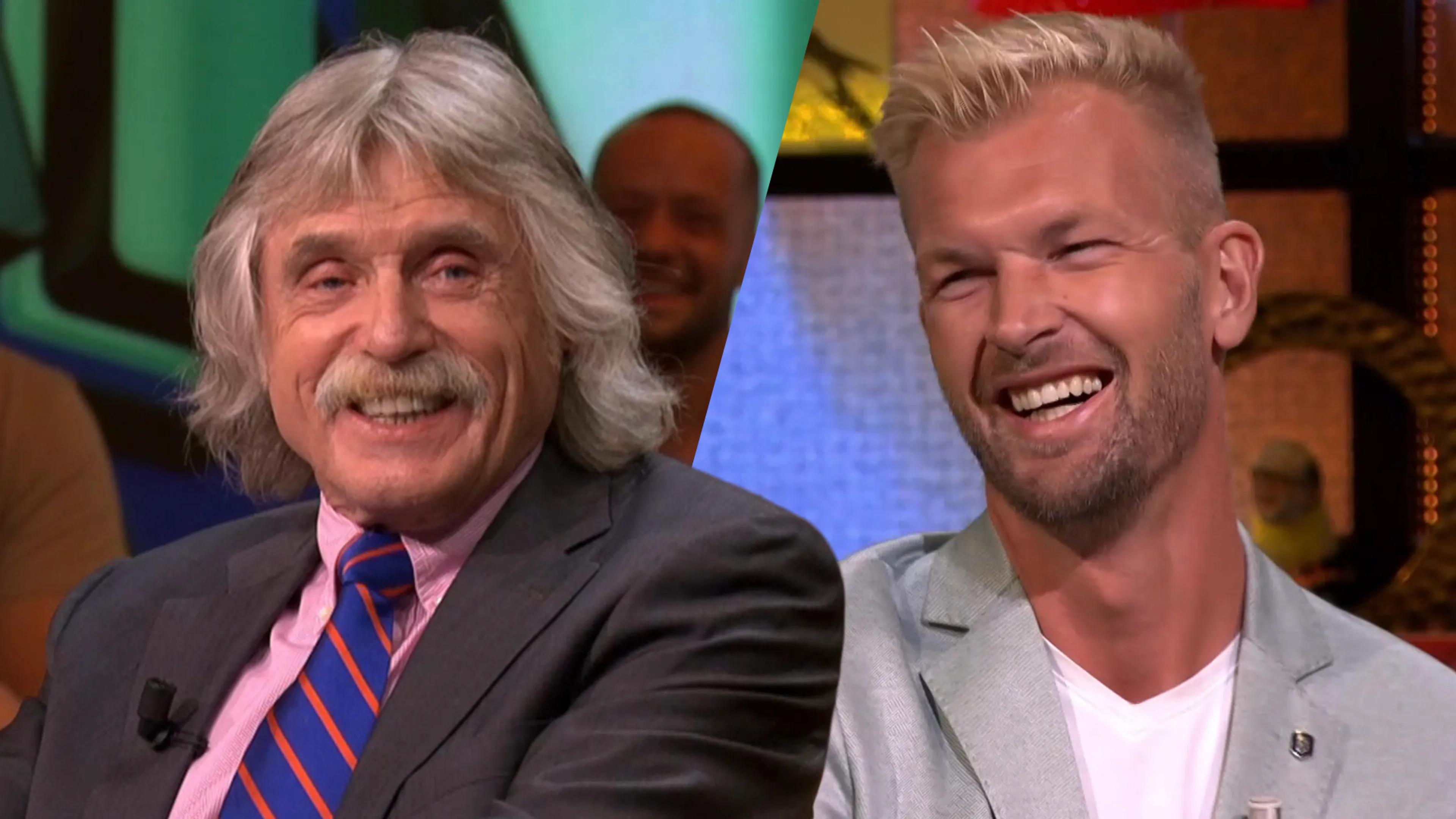 Johan Derksen hoort dat Ruben van Gucht drie vrouwen heeft: 'Kan ik een week in jouw plaats?'