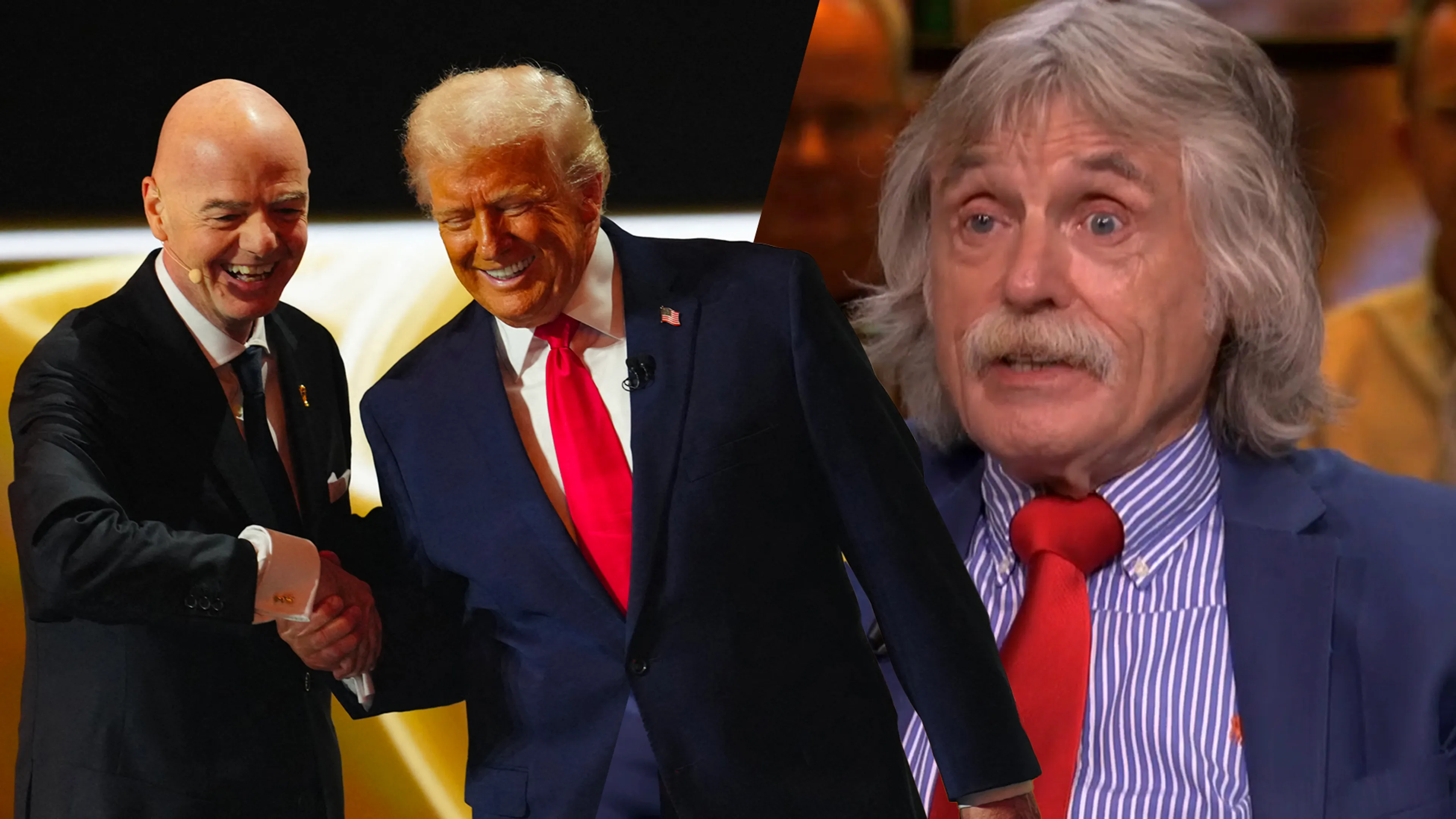 Johan Derksen over inmenging Donald Trump bij rode kaart VS: 'Waar houdt dit op?'