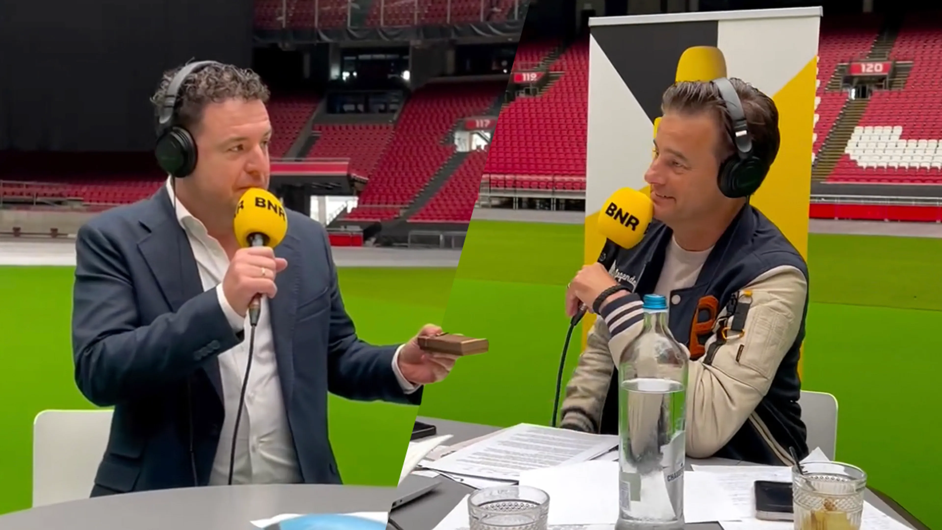 Wilfred Genee ontvangt cadeau in jubileumuitzending The Friday Move