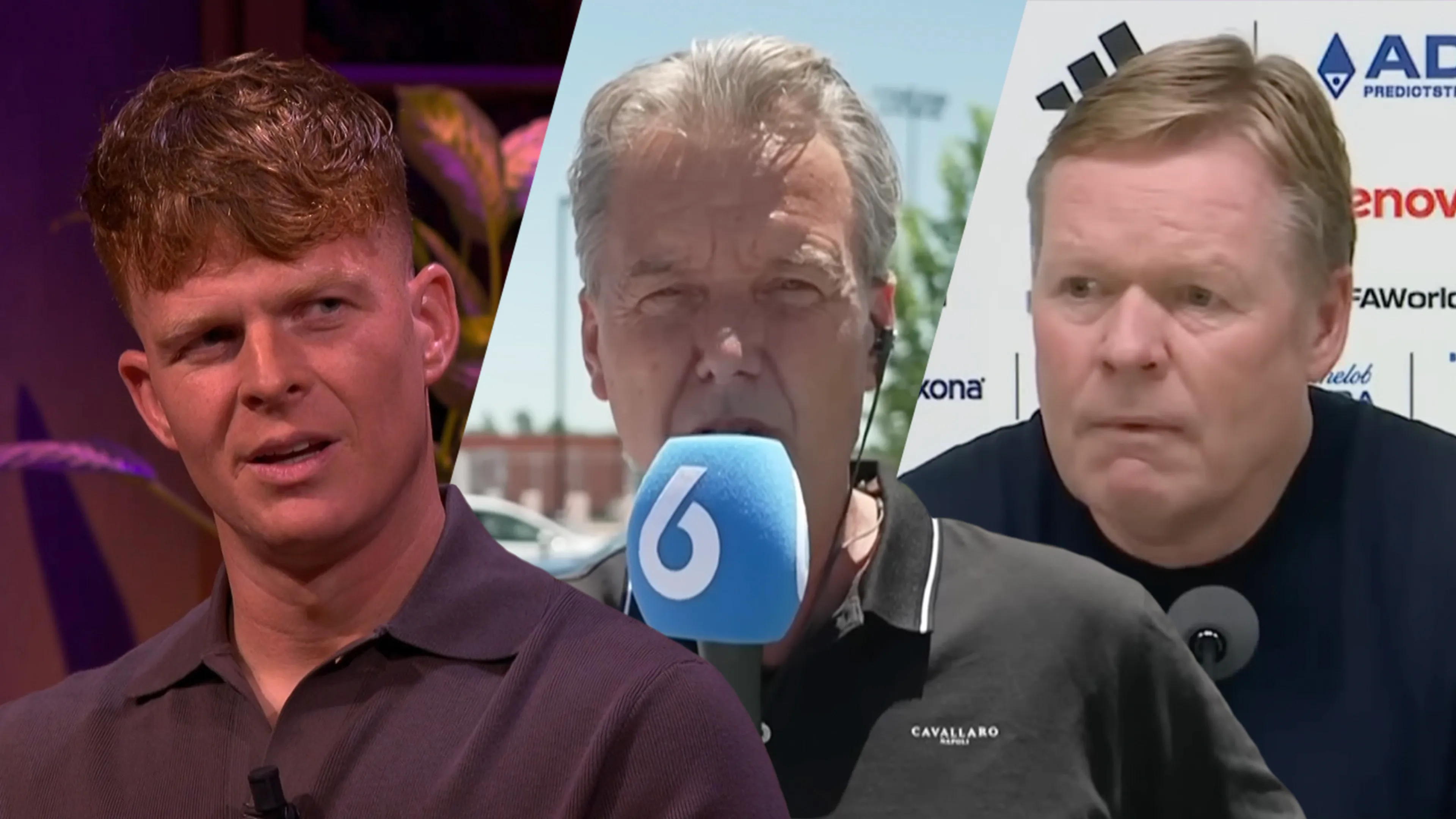Ronald Koeman jr. reageert op harde vragen Valentijn Driessen aan zijn vader: 'Geen respect, man!'
