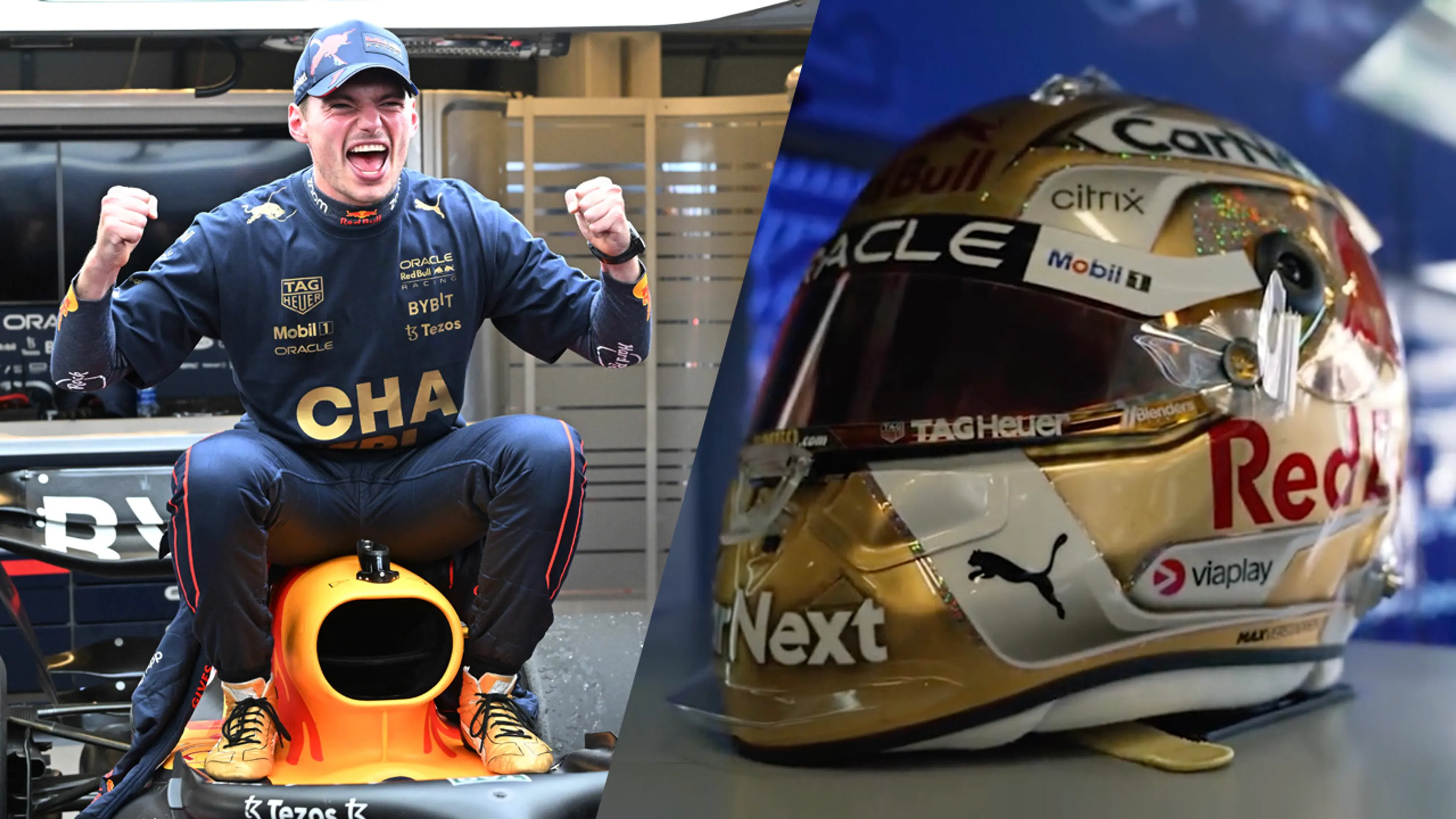 Wereldkampioen Max Verstappen rijdt rest van Formule 1-seizoen met gouden helm