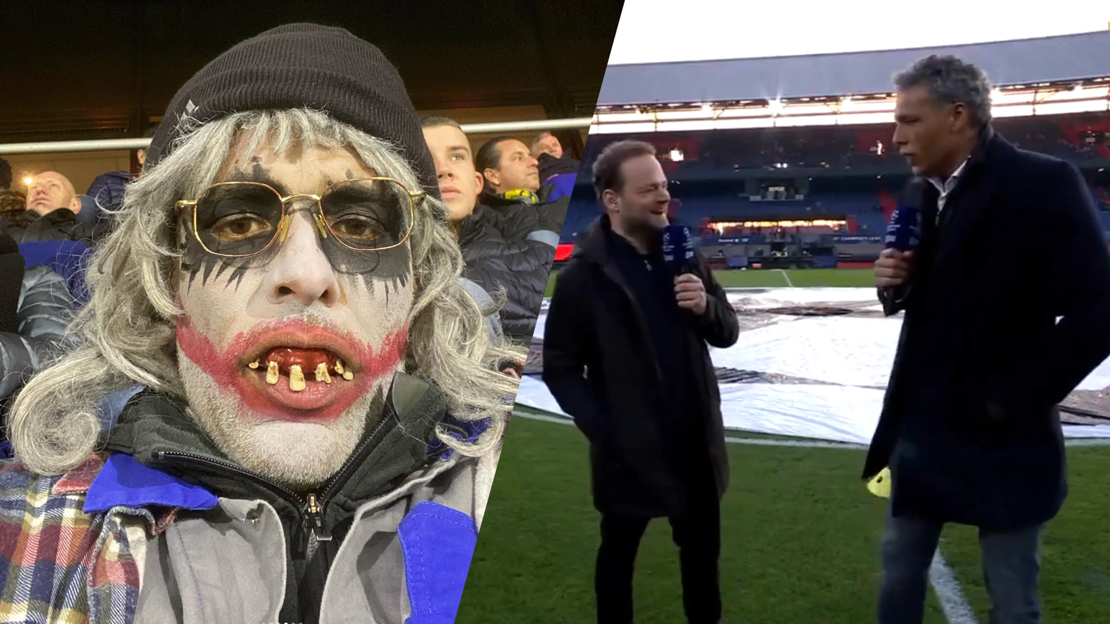 Van Hooijdonk heeft dag na carnaval gebitje nog in bij Feyenoord: ‘Wist dat ik iets vergeten was...'