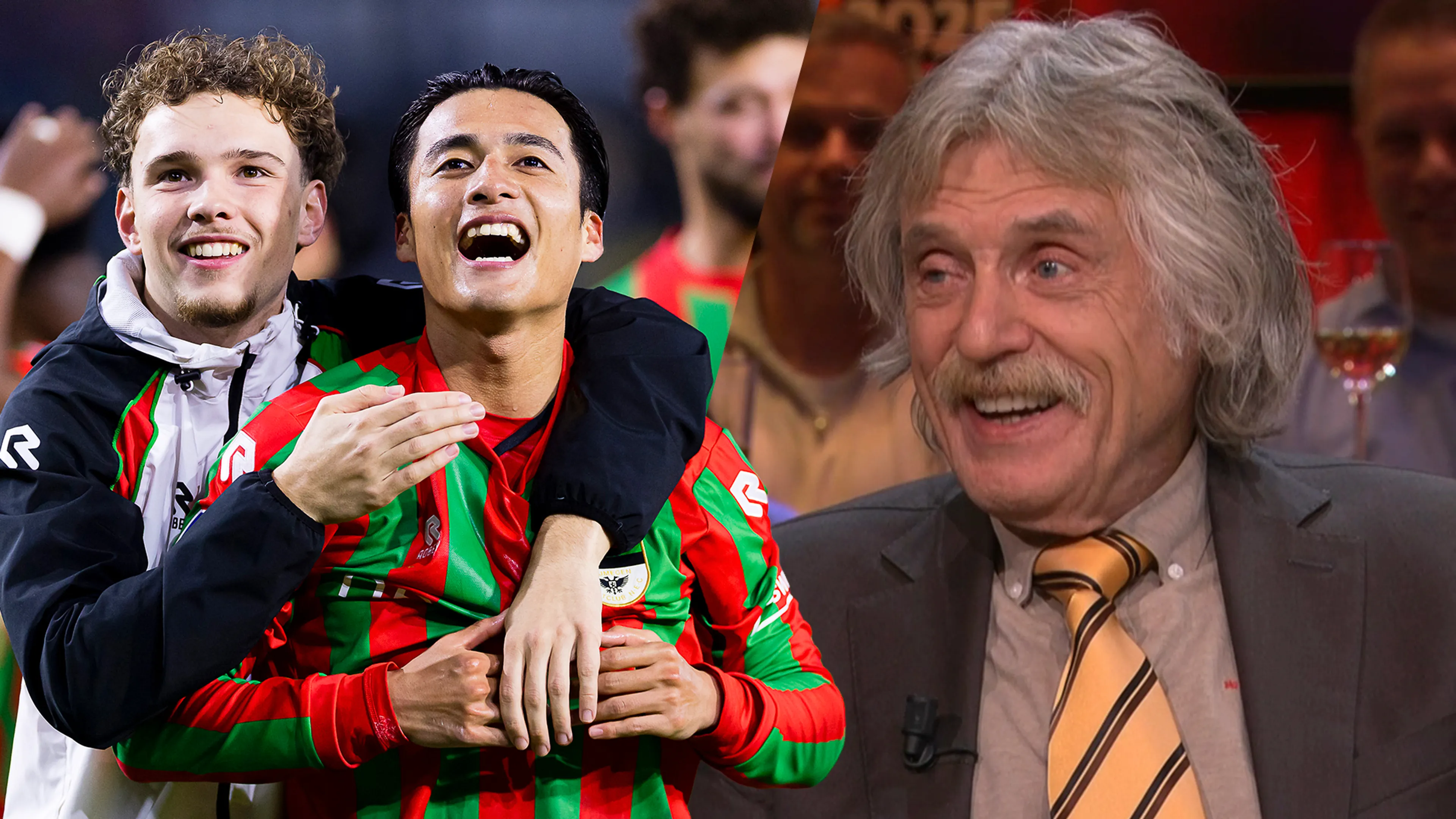 Johan Derksen ontzettend trots op 'zijn' NEC: 'Dat maak je zelden mee!'