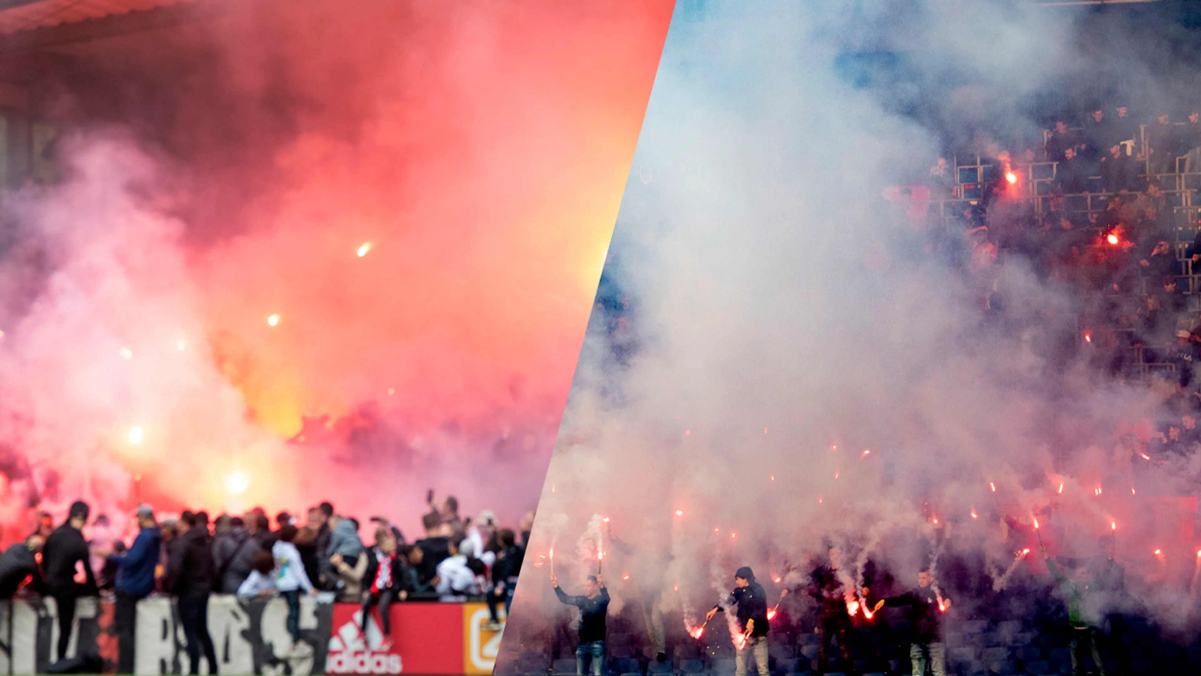 Heerlijke sfeer op laatste trainingen Ajax en Feyenoord voorafgaand aan Klassieker