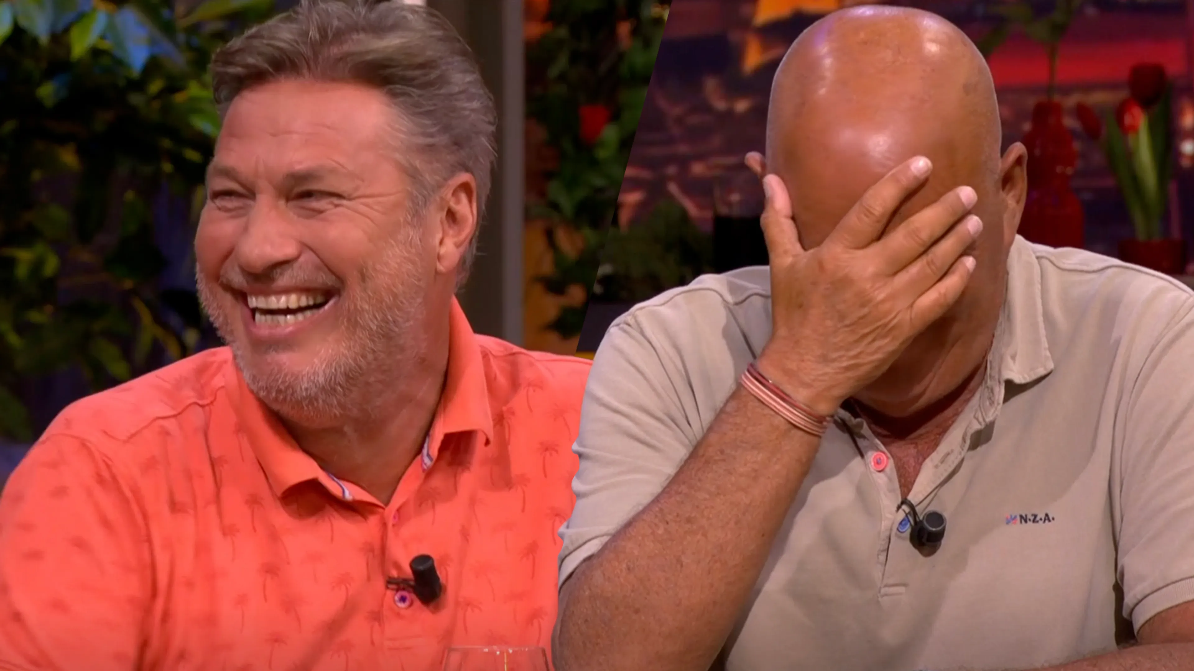 Sander de Kramer vertelt een mop bij De Oranjezomer...