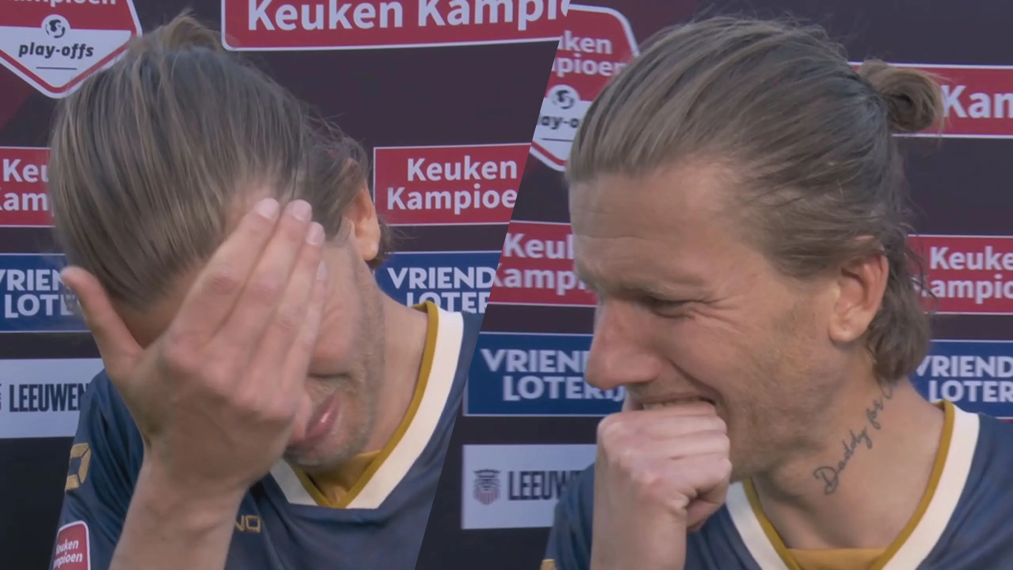 Michiel Kramer in tranen na laatste wedstrijd als profvoetballer: 'Het is gewoon klaar' 
