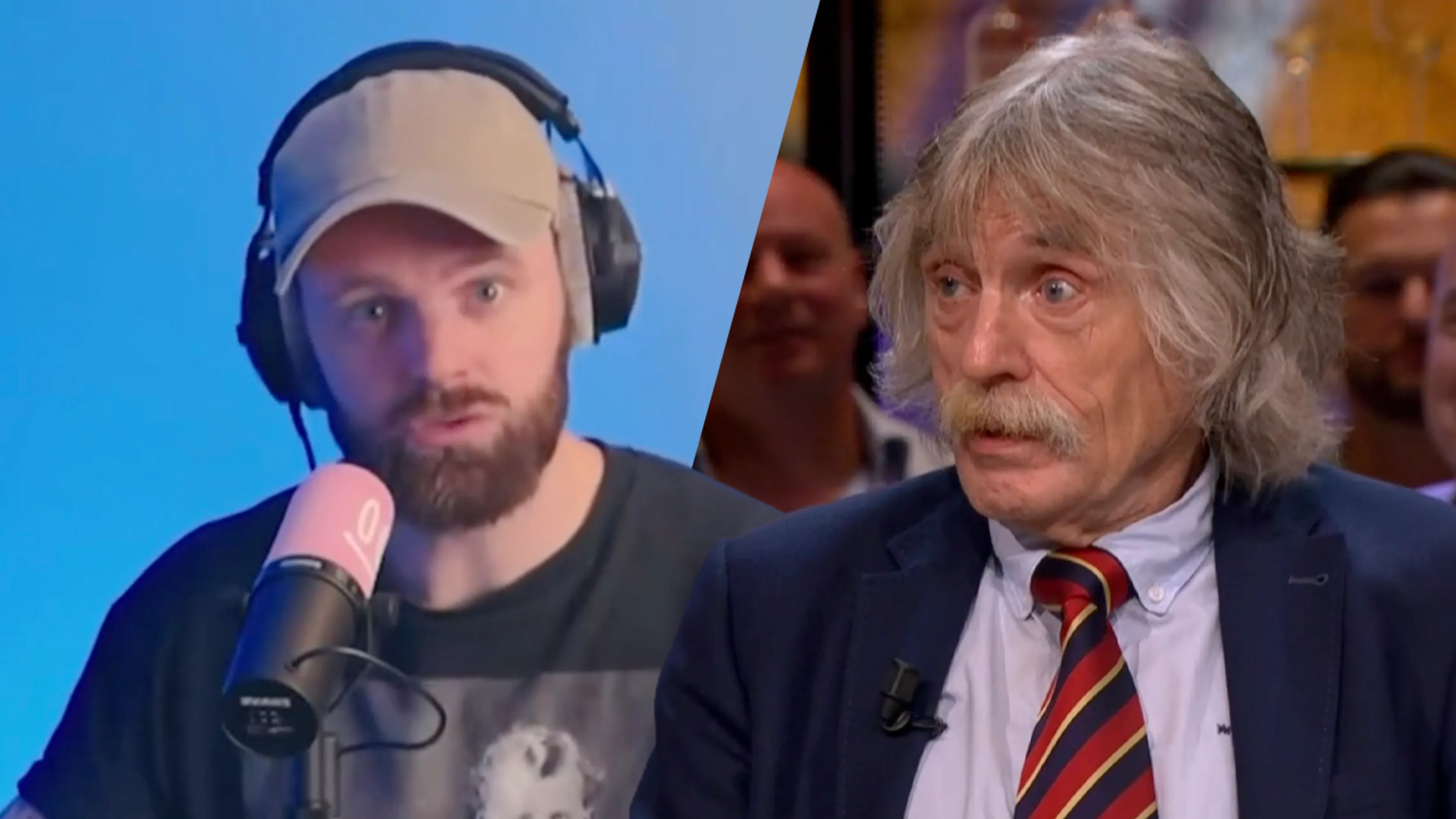 Johan Derksen herhaalt: 'Ik heb helemaal geen zin om aan te schuiven in de podcast van Tim Hofman'
