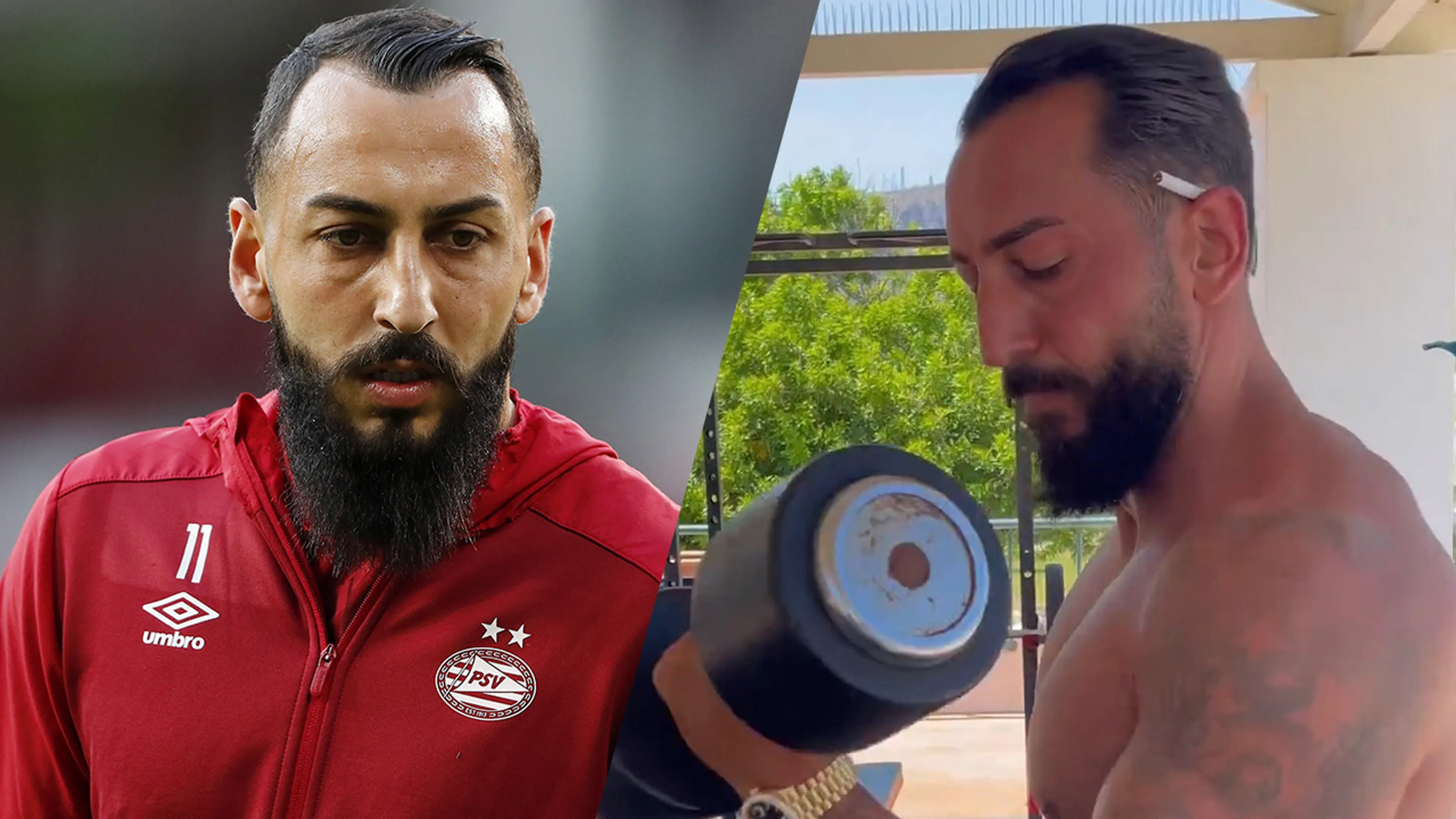 Oud-spits van PSV bereidt zich met sigaret achter de oren voor op het nieuwe seizoen