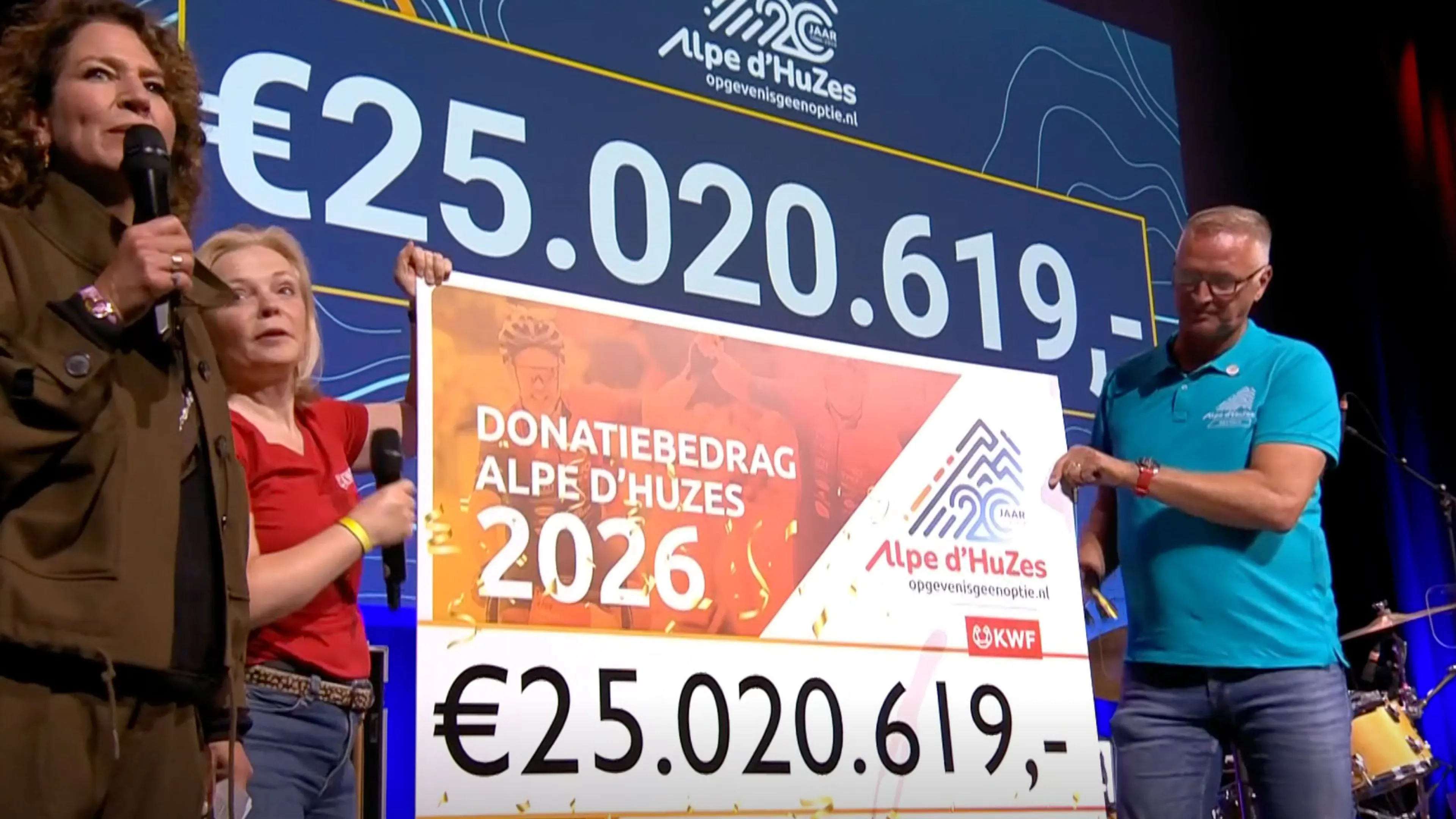 Geweldig: Alpe d'HuZes levert ruim 25 miljoen euro op voor KWF