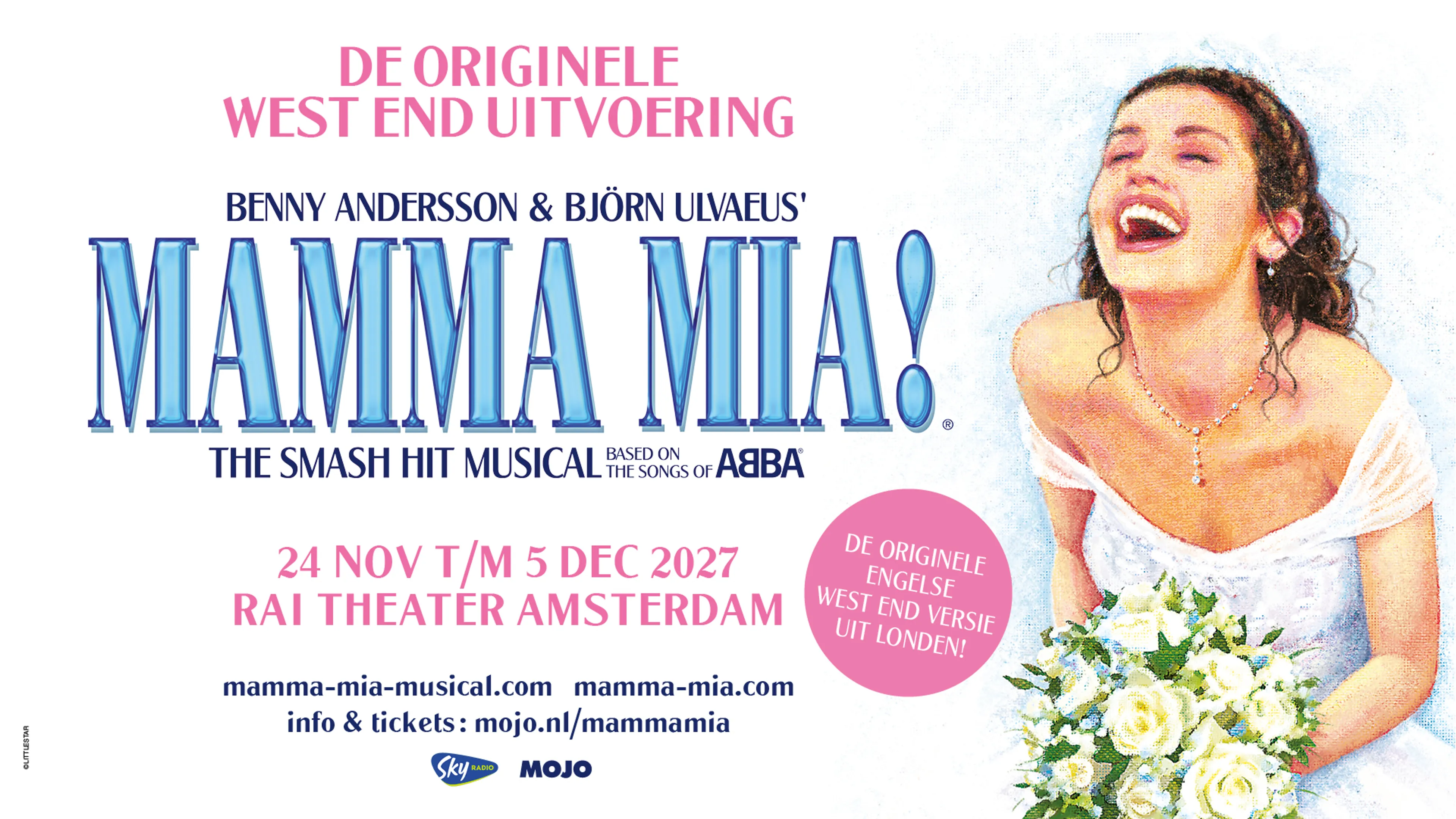 Musicalhit MAMMA MIA! komt met Engelstalige productie naar Amsterdam