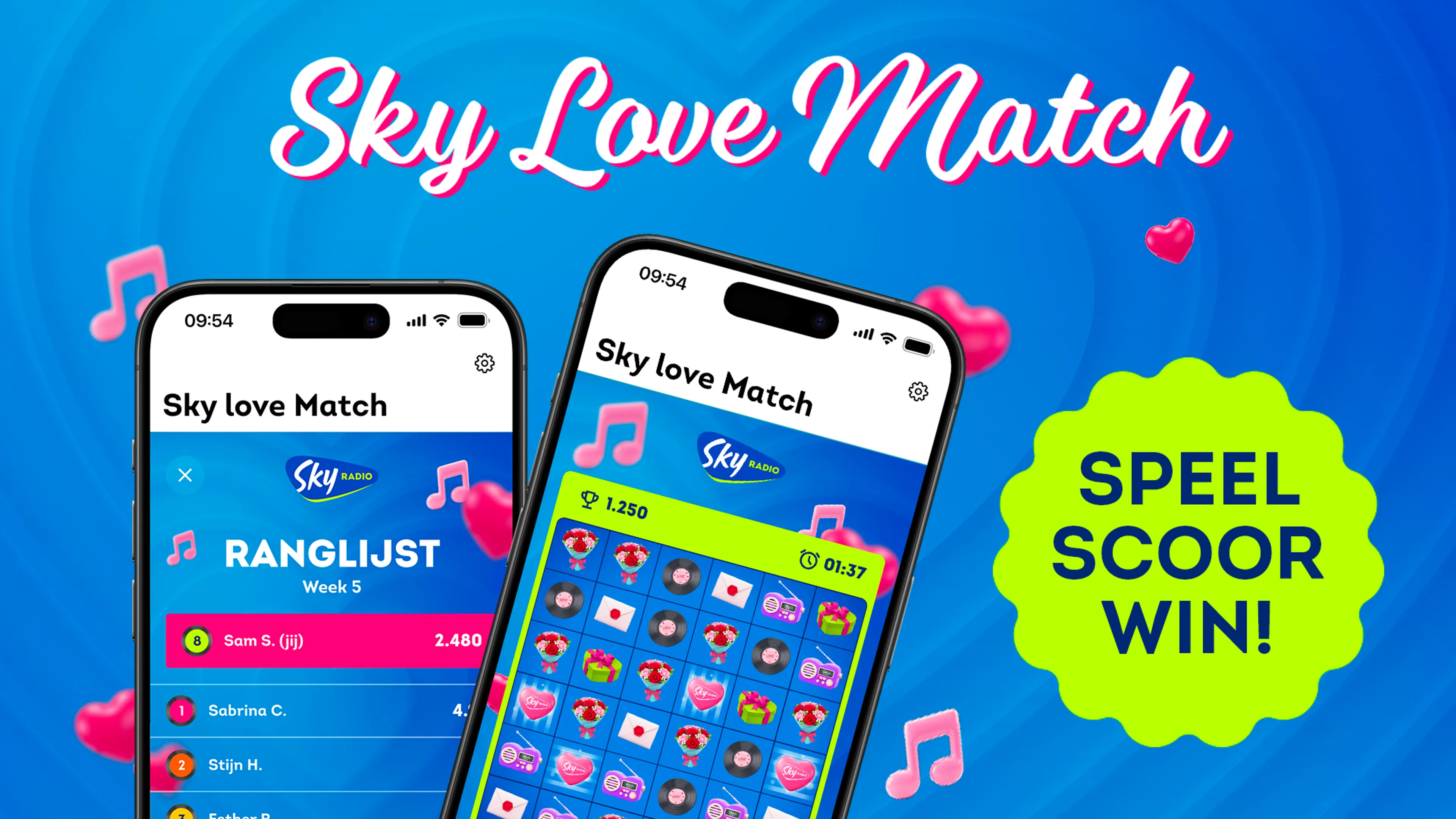 Speel Sky Love Match en maak kans op prijzen!