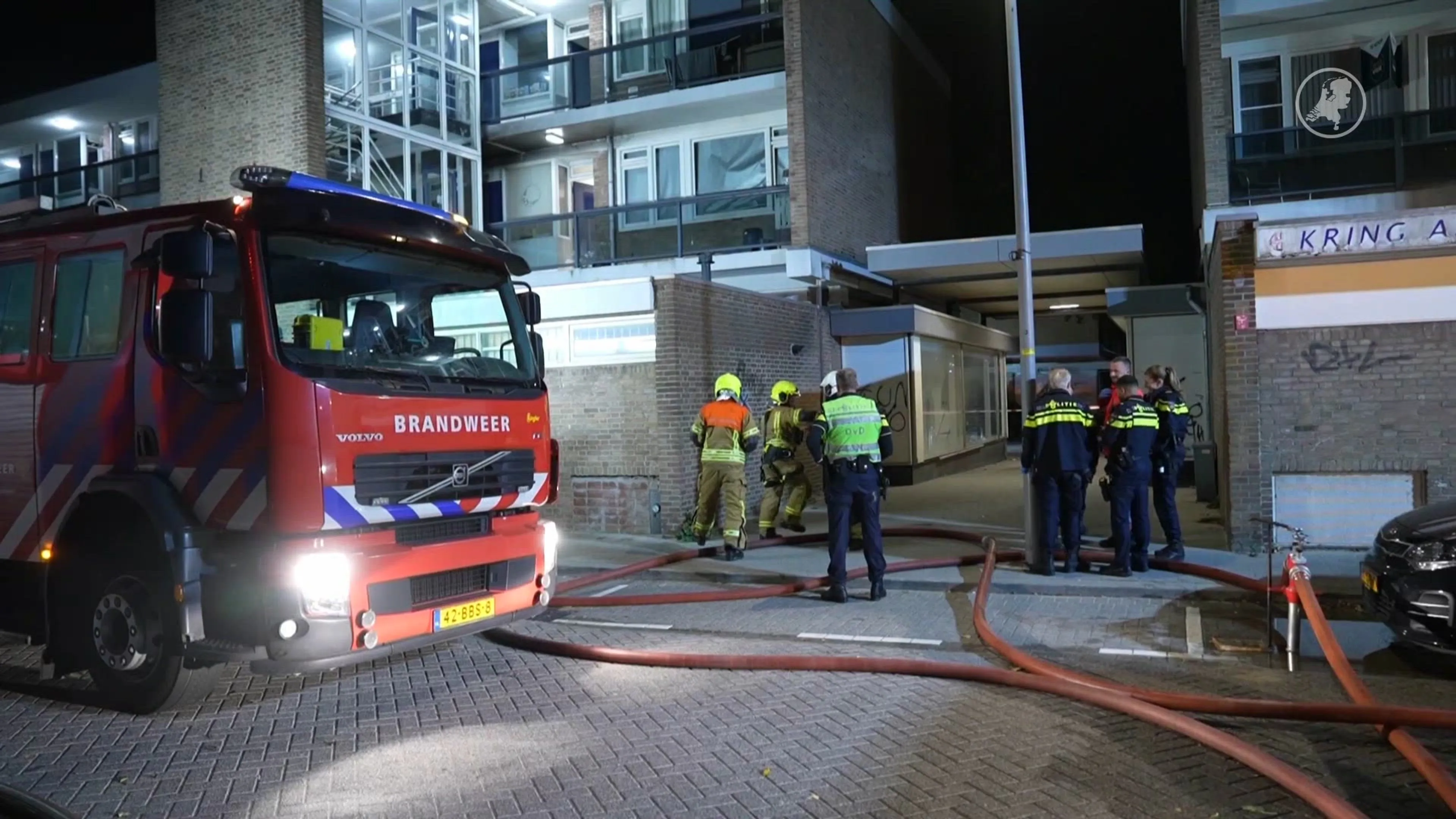 Zwaargewonde bij keukenbrand in Hoogvliet