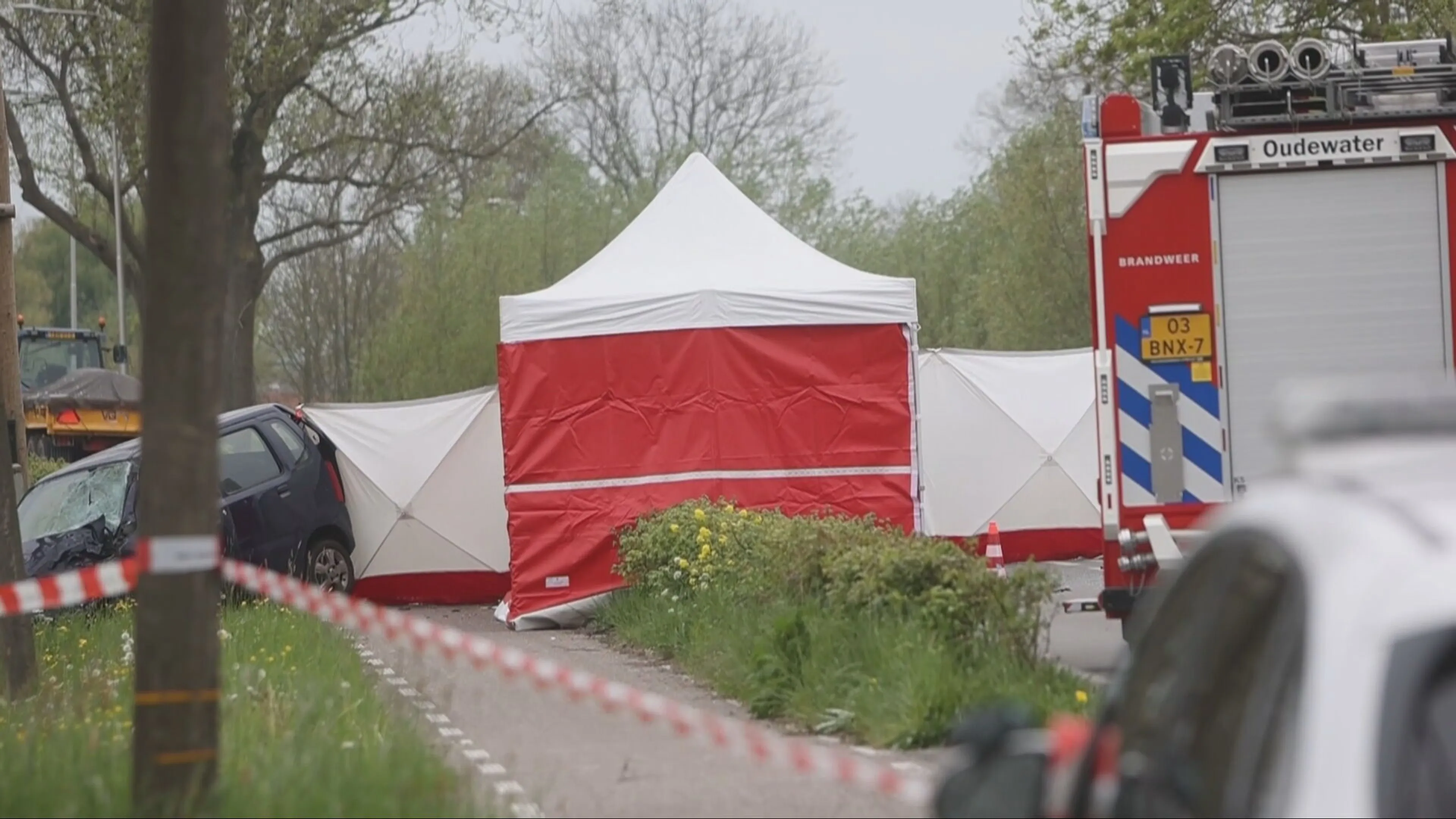 Motorrijder overlijdt bij heftig ongeluk op N228 bij Oudewater
