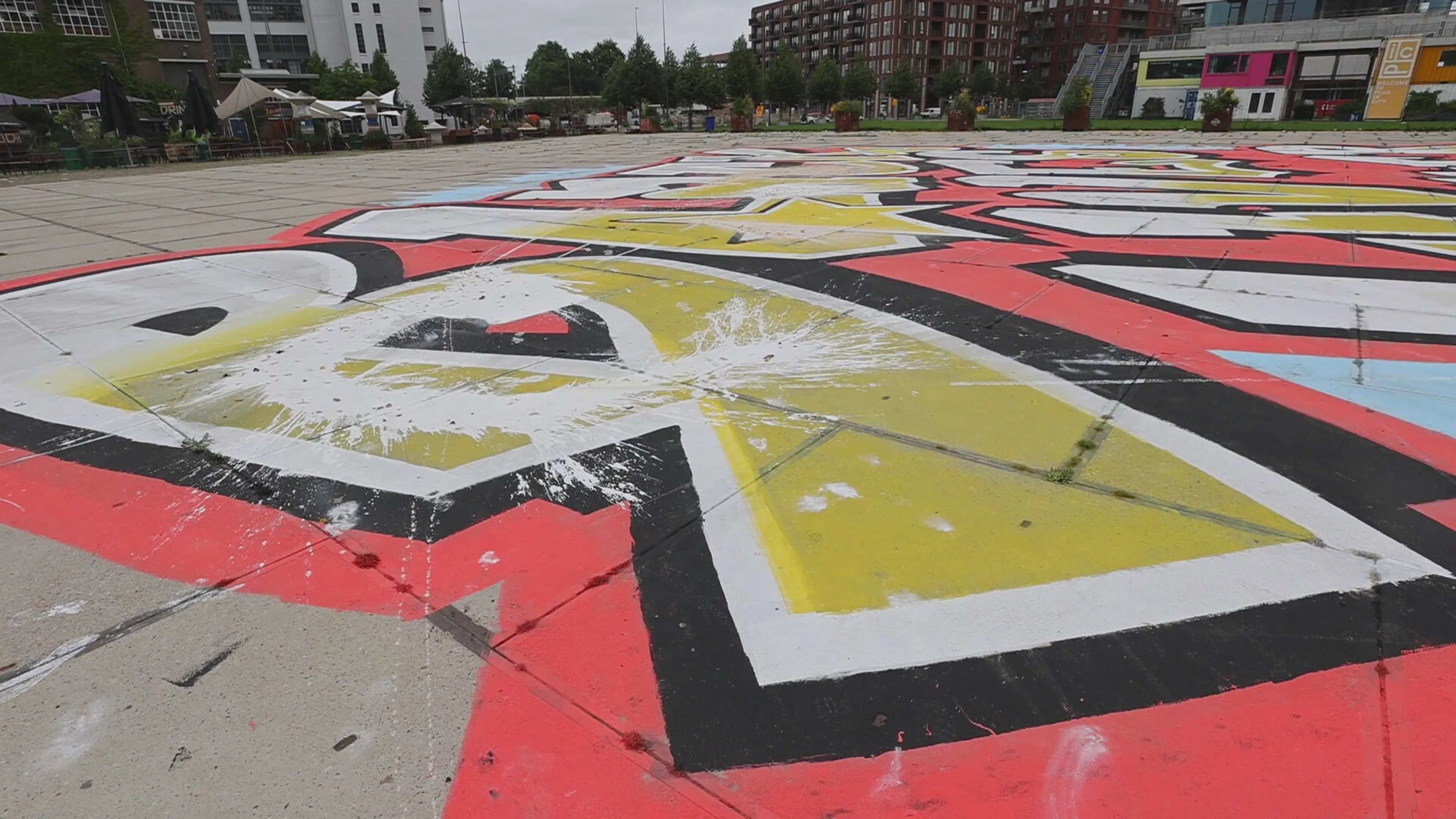 Black Lives Matter-kunstwerk in Eindhoven na één dag besmeurd met verf