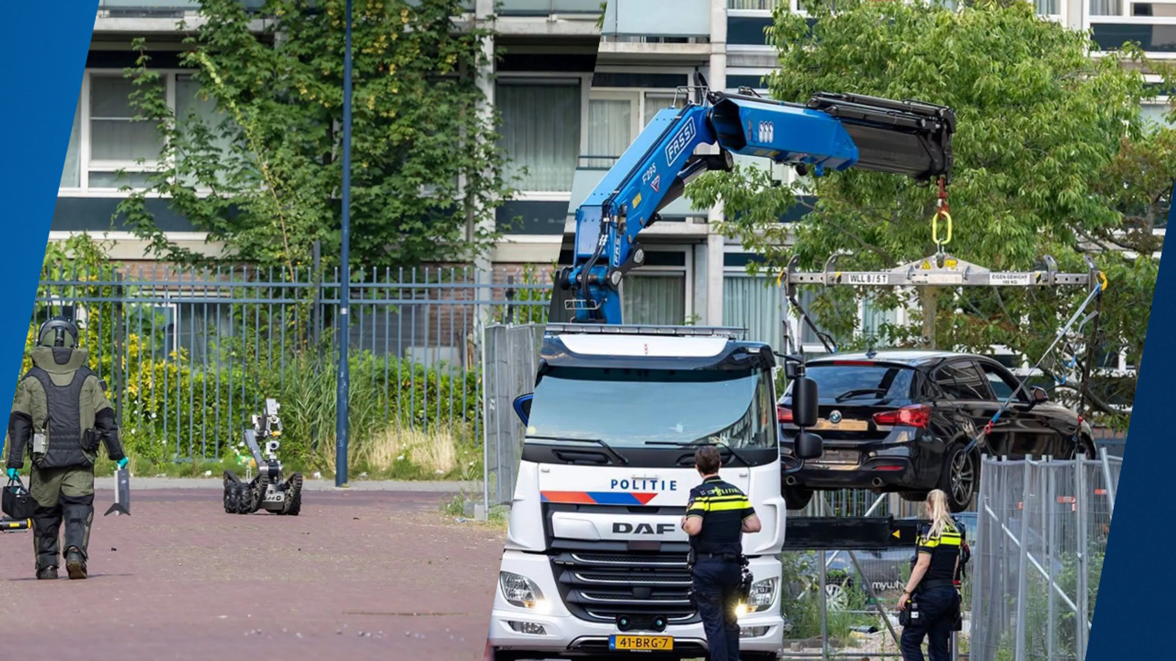 Twee mannen opgepakt na achtervolging en crash in Amsterdam