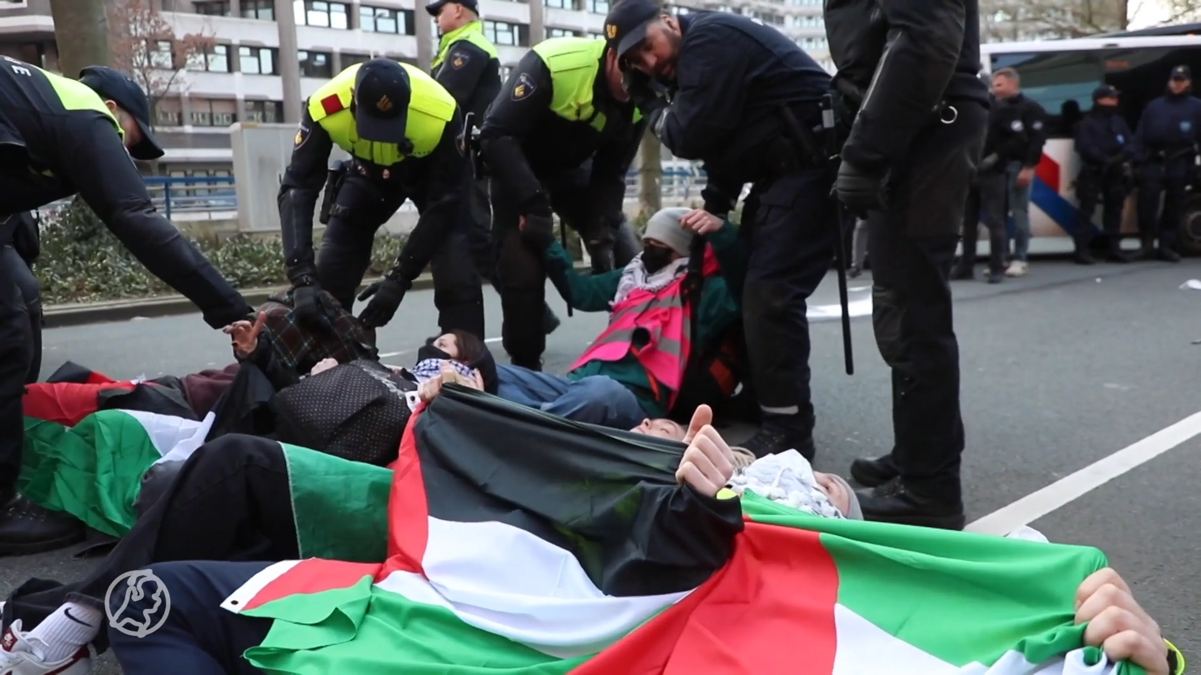 Bijna honderd pro-Palestinademonstranten aangehouden in Den Haag