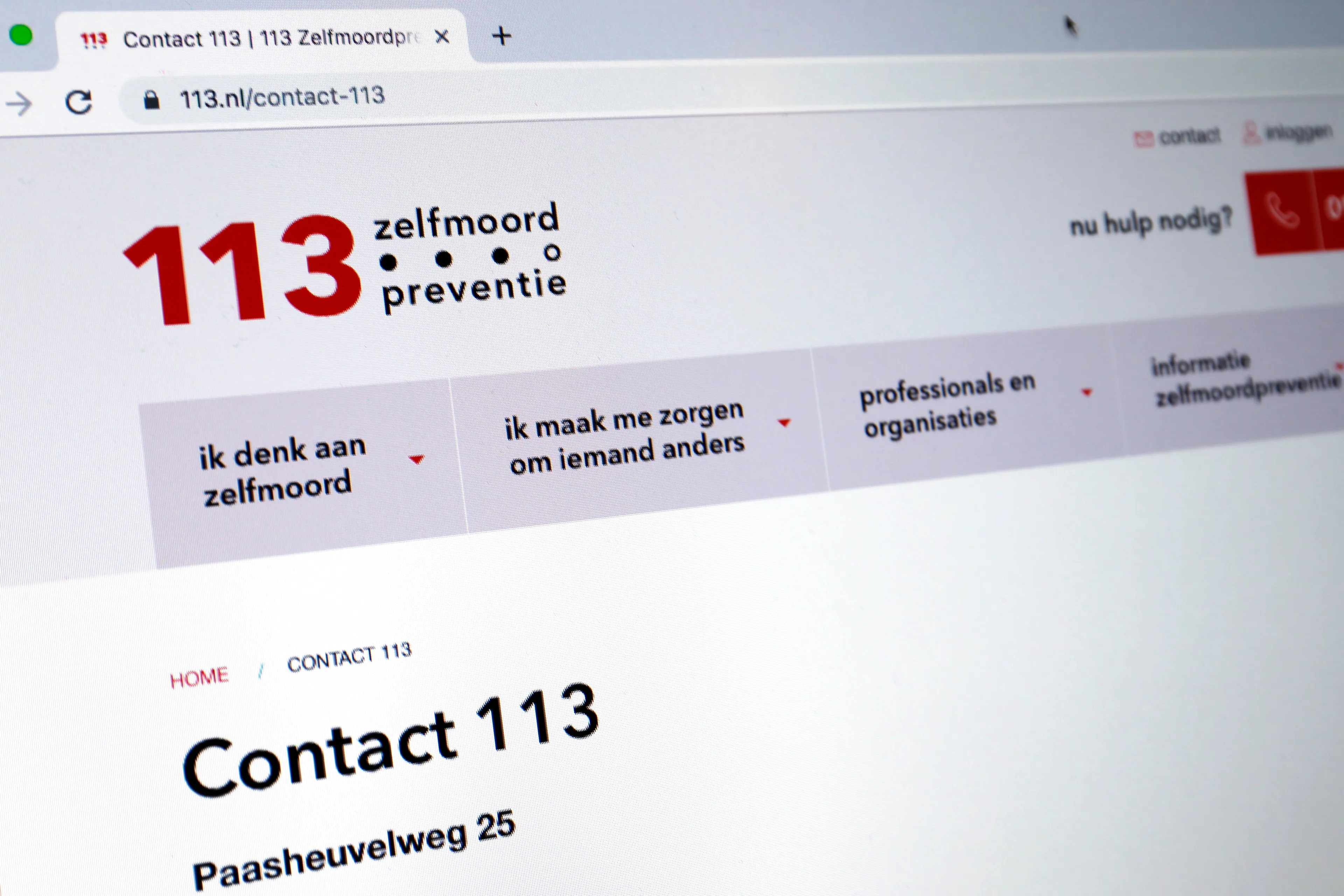 113 Zelfmoordpreventie bereidt zich voor op toename vragen na coronacrisis