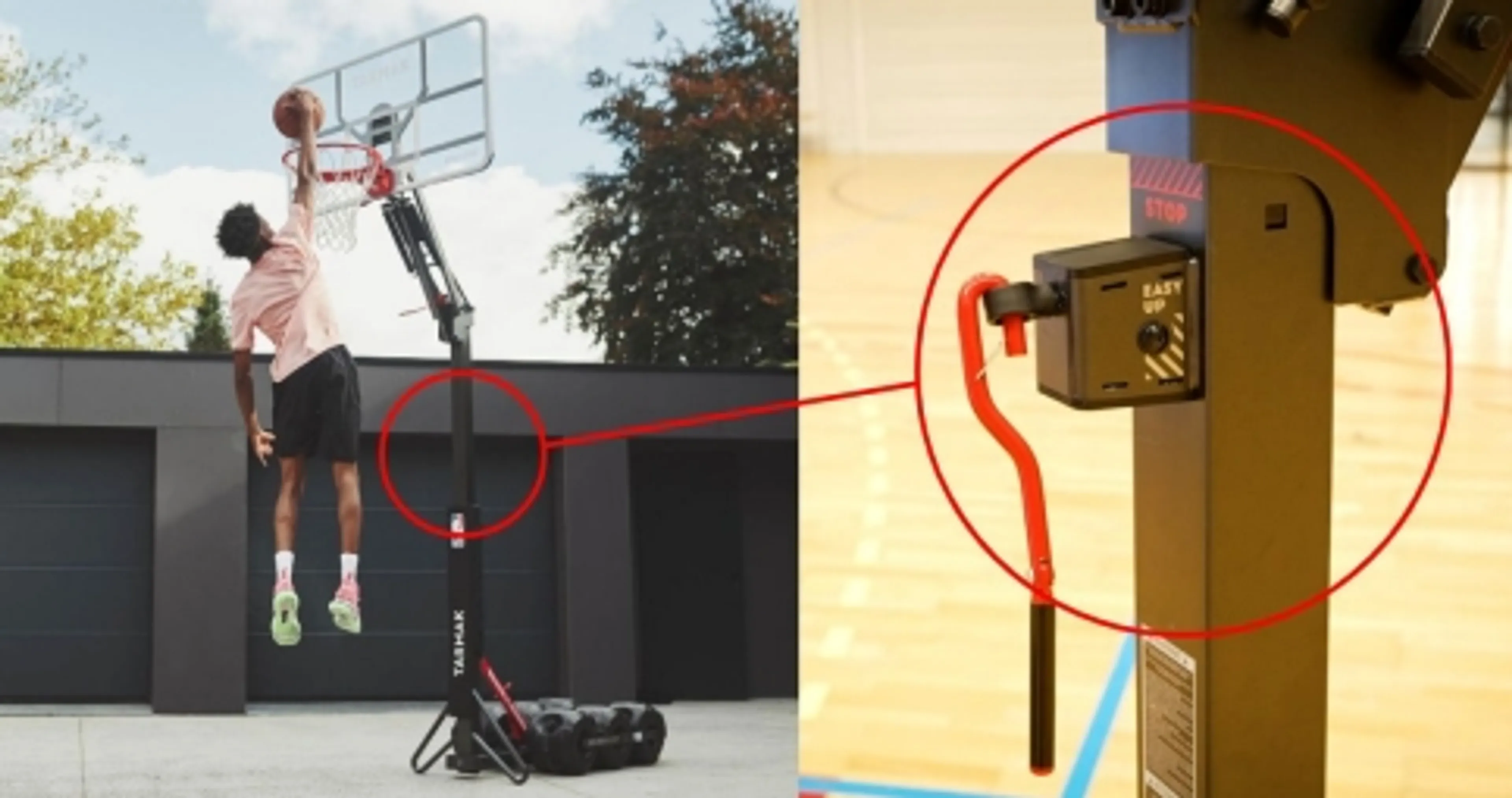 Decathlon waarschuwt voor basketbalpaal, kan ernstig letsel veroorzaken