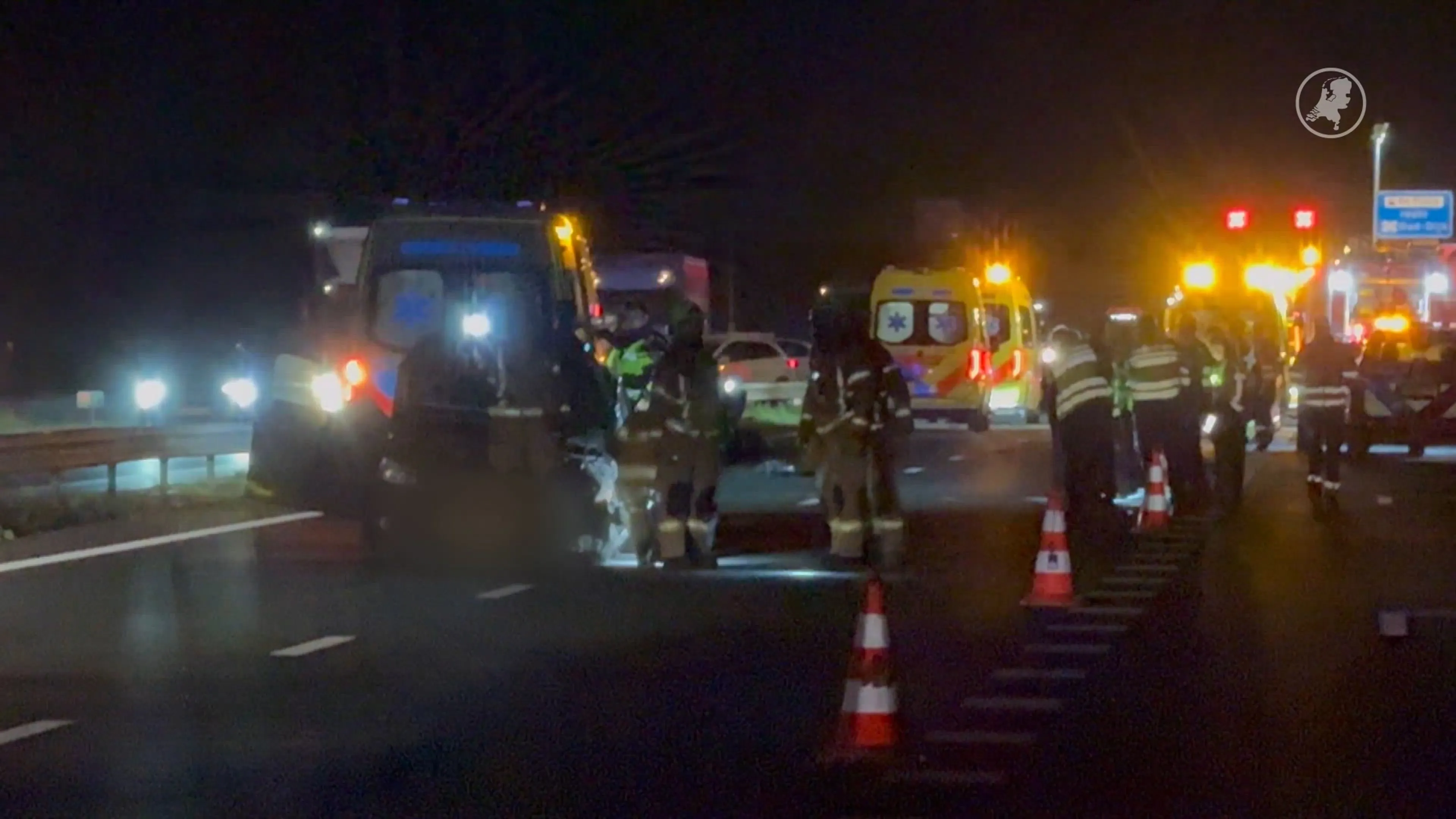 Zwaar ongeluk op A12 door mogelijke spookrijder