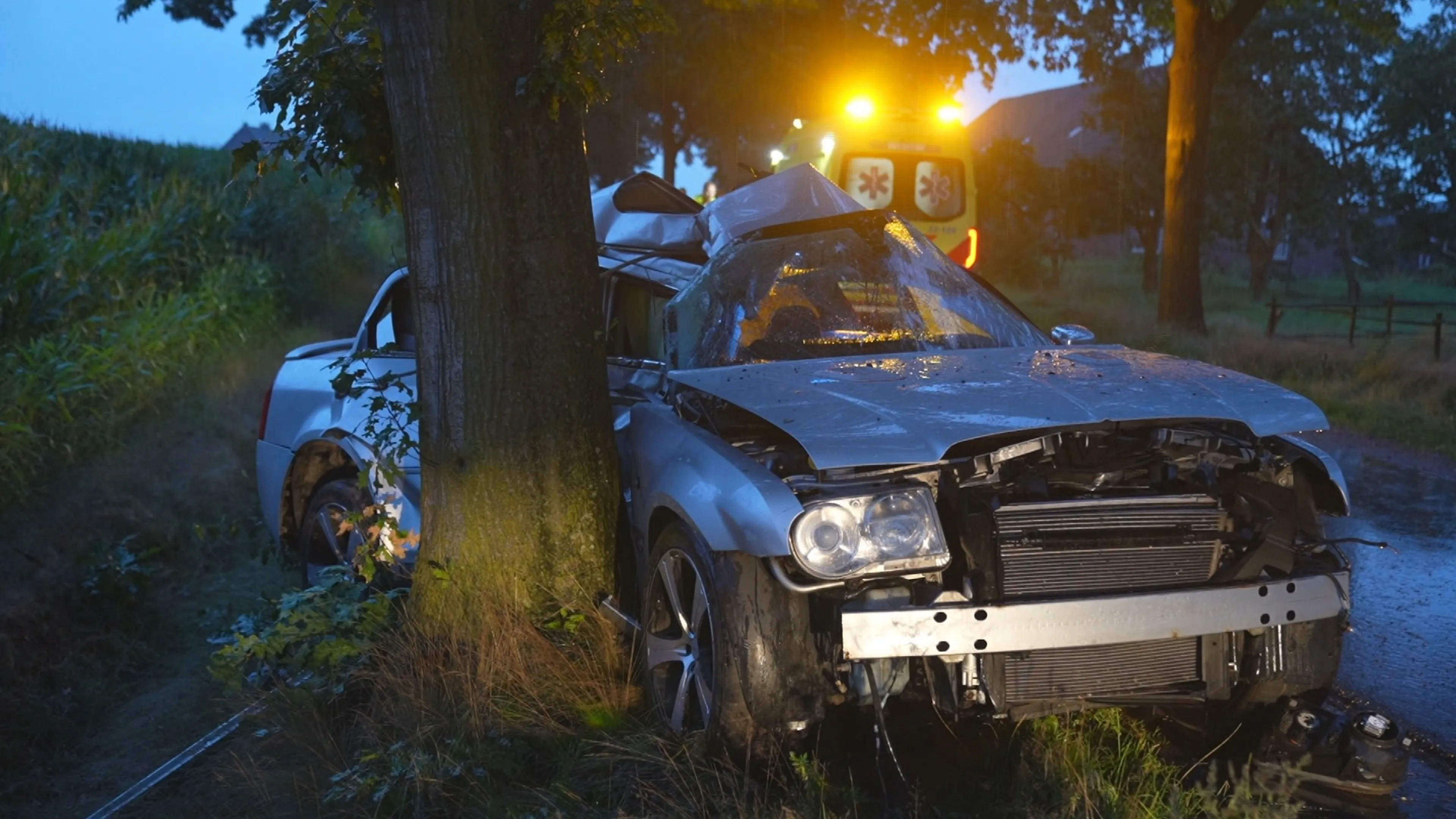 Man komt om het leven bij zware crash tegen boom in Heusden
