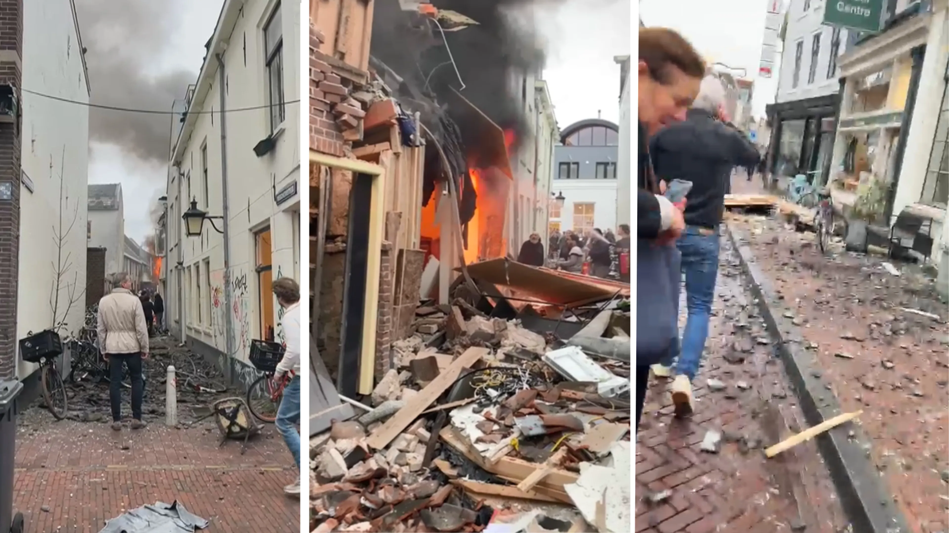 'Gigantische explosie' in binnenstad Utrecht, zeker vier gewonden