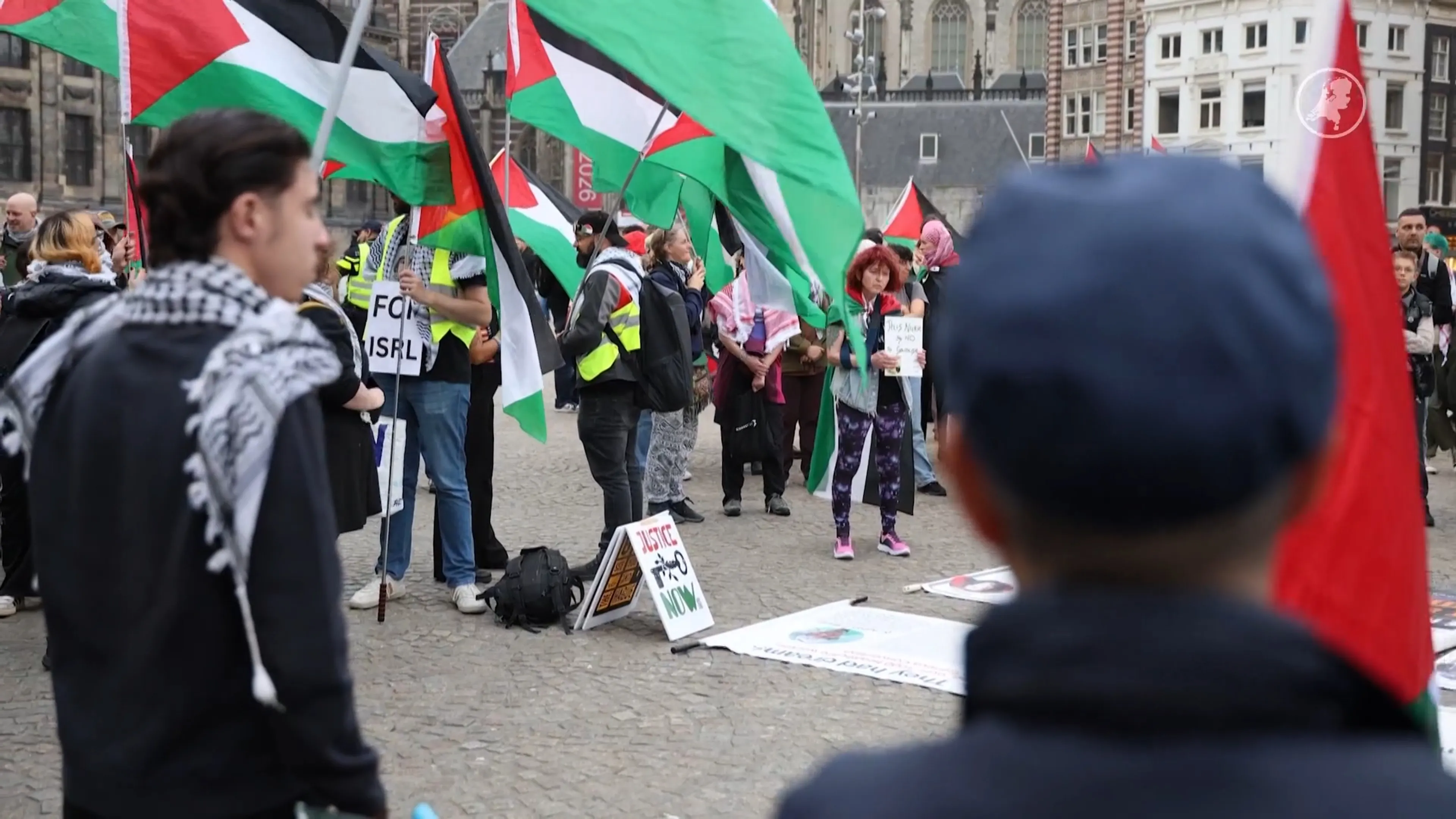 Door heel Nederland protesten tegen Israël op 7 oktober