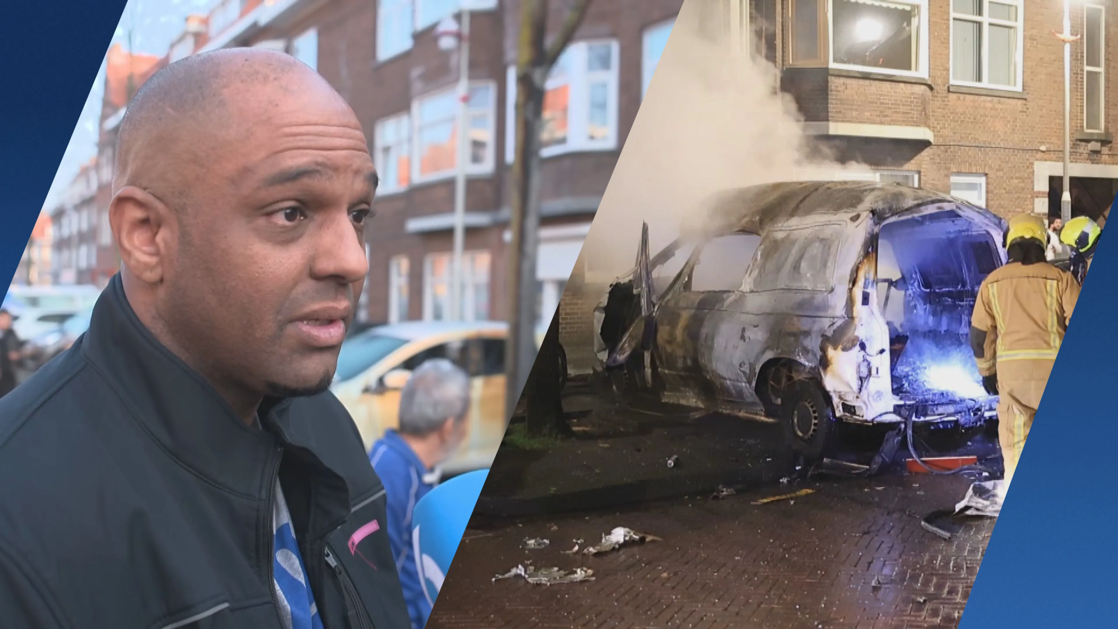 Busje ontploft in Den Haag, schade enorm: 'Sta te bibberen van angst'