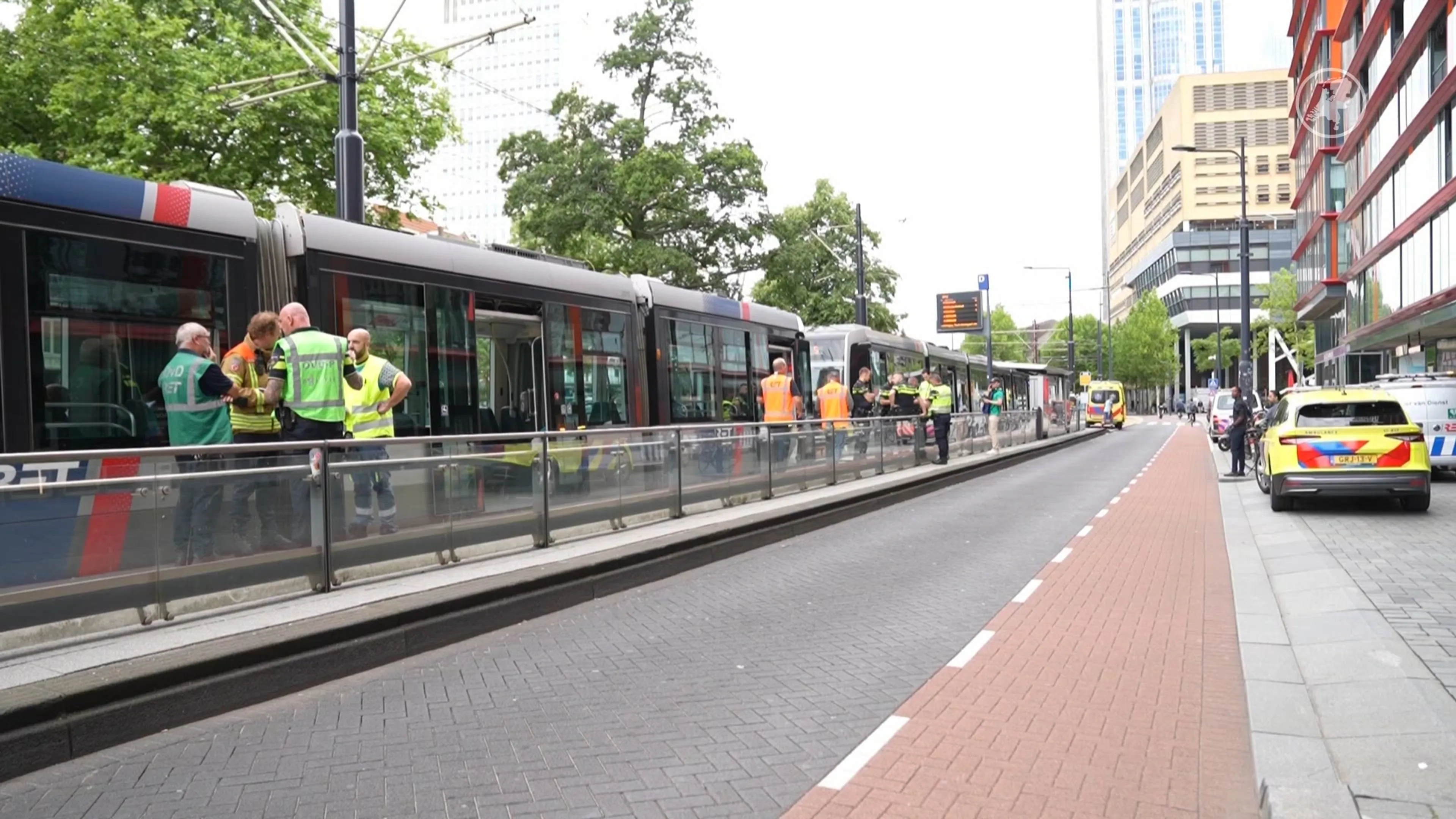 Meerdere gewonden bij trambotsing in Rotterdam