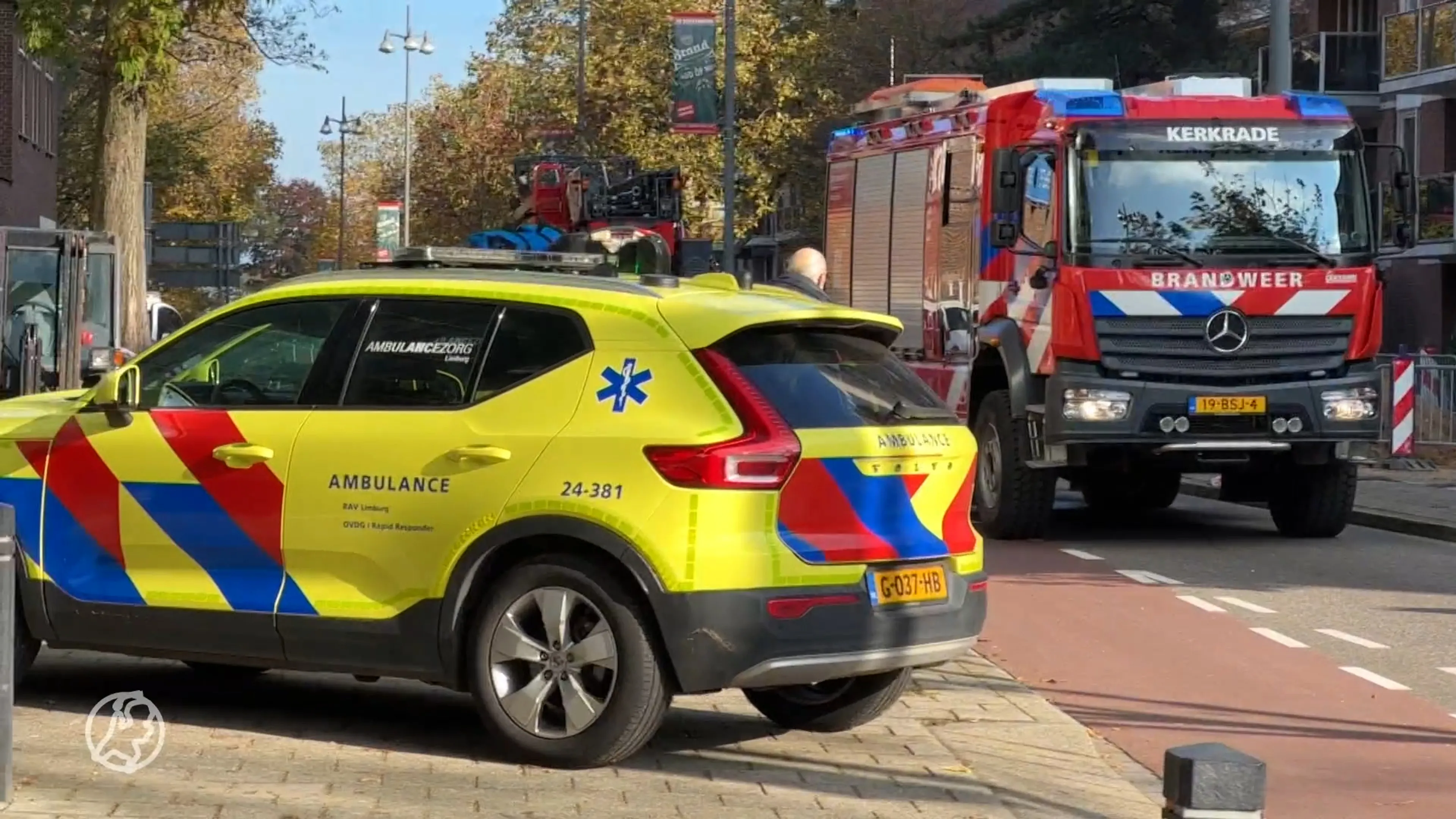 Grote brand in complex Heerlen: mogelijk gewonden, traumahelikopters ingezet