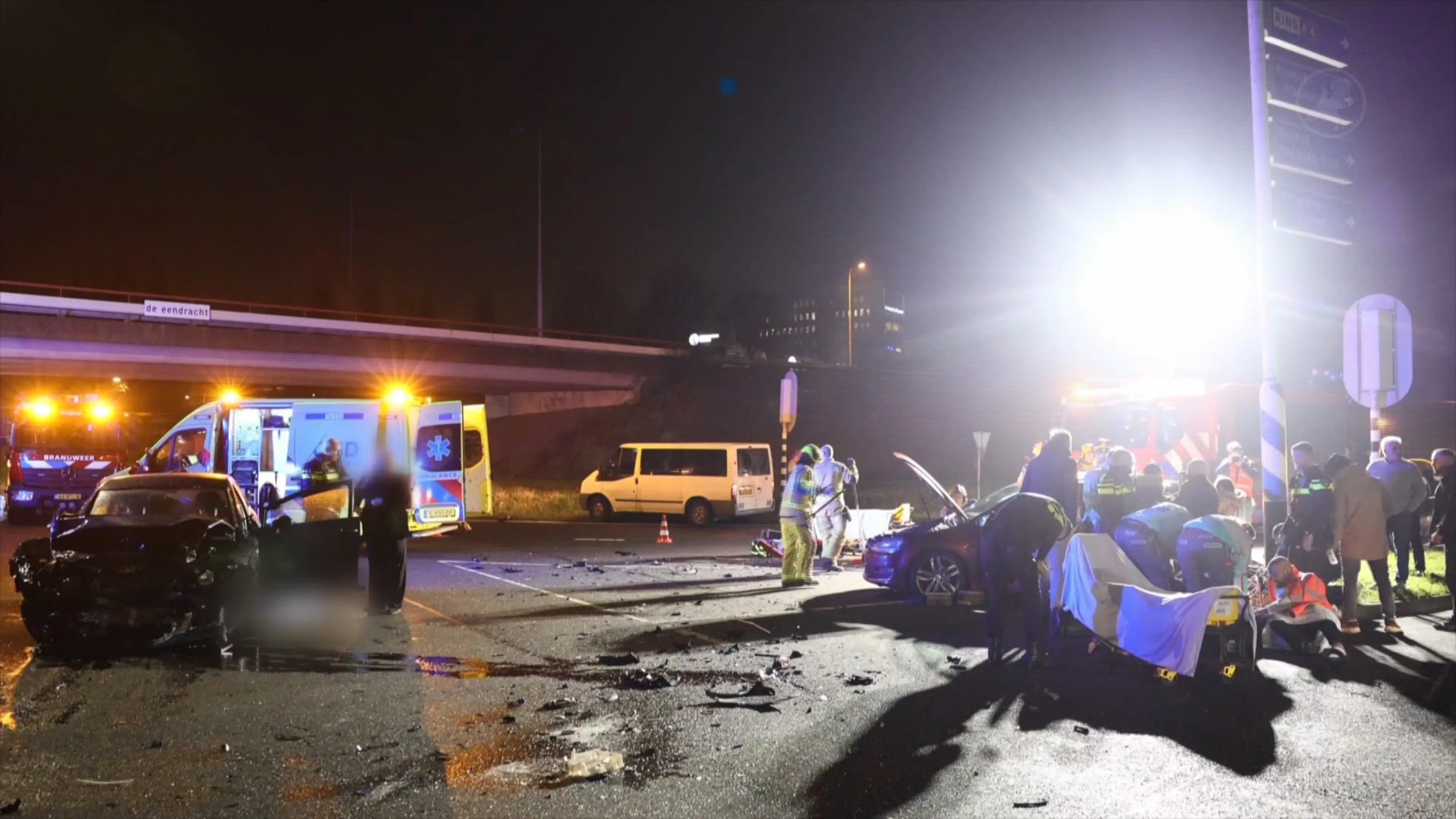 Zwaar ongeluk richt ravage aan in Rijswijk