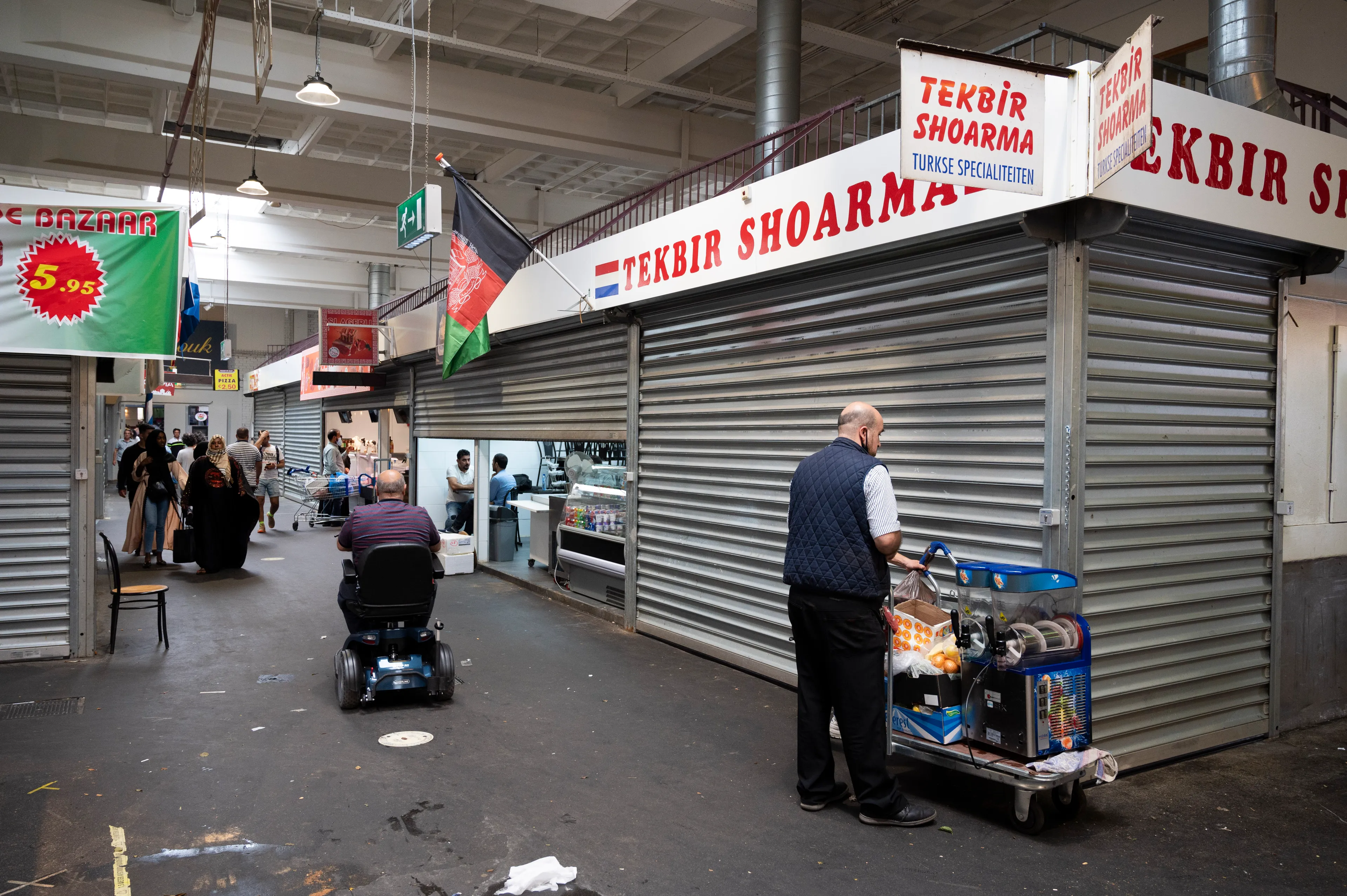 Bazaar in Beverwijk sinds vandaag weer helemaal open, maar bezoekers bleven weg