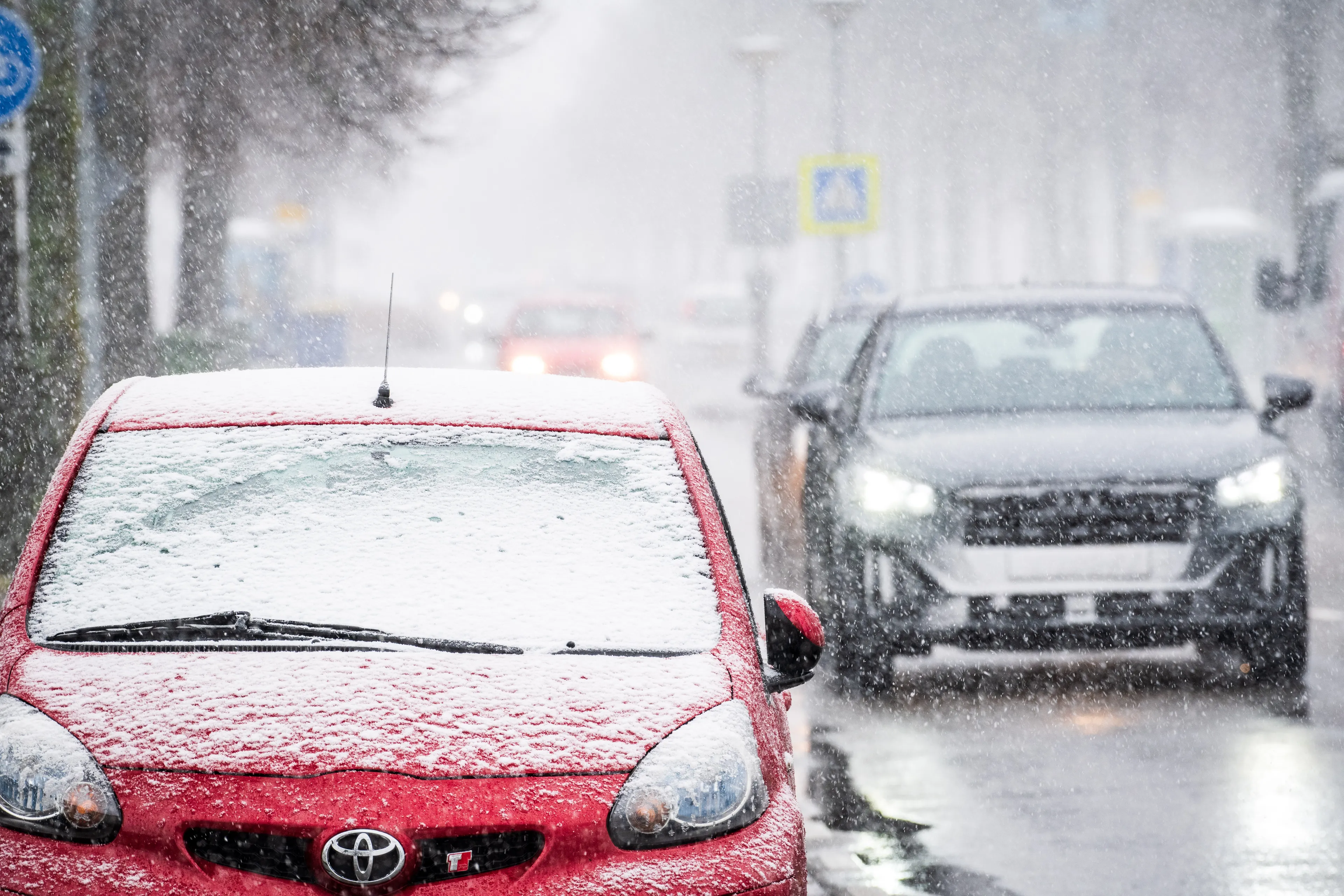 KNMI geeft code geel af voor sneeuw en gladheid