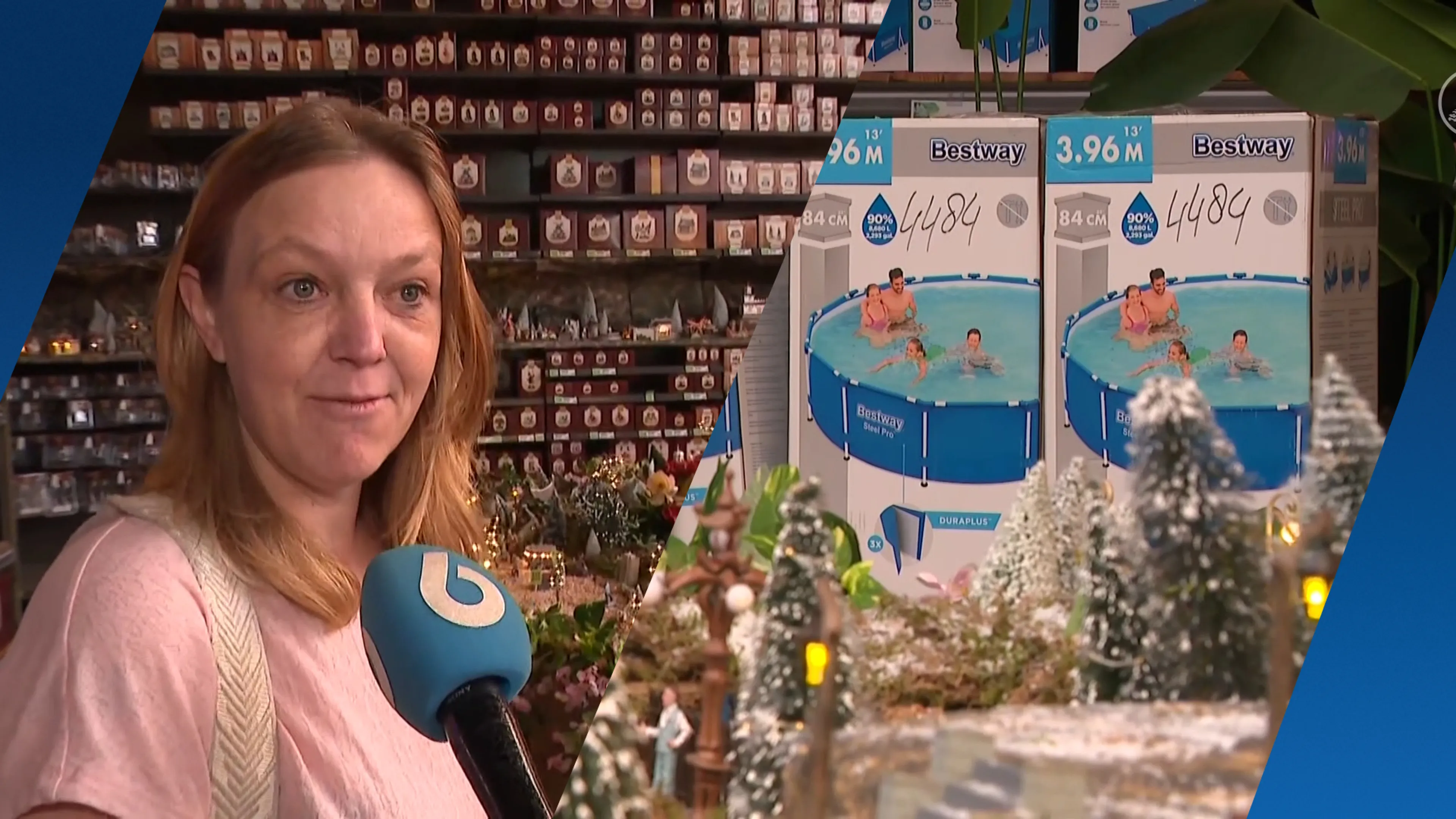 Hartje zomer, maar in dit tuincentrum in Lisse is het al kerst