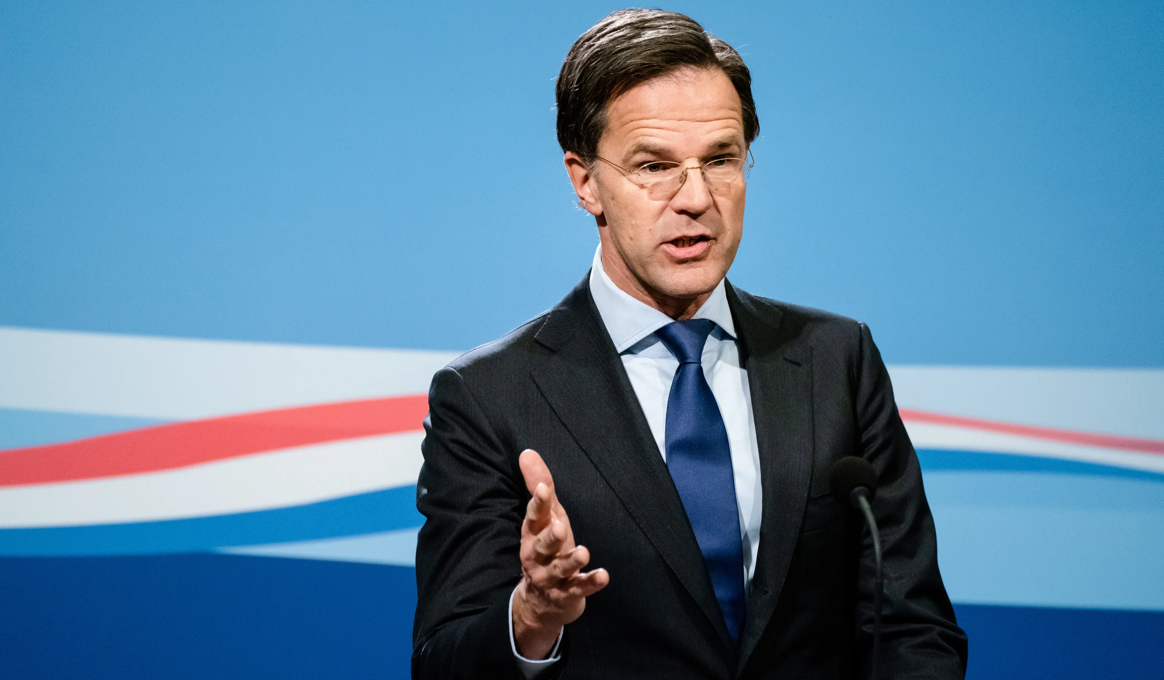 Premier Rutte houdt zijn wekelijkse persconferentie